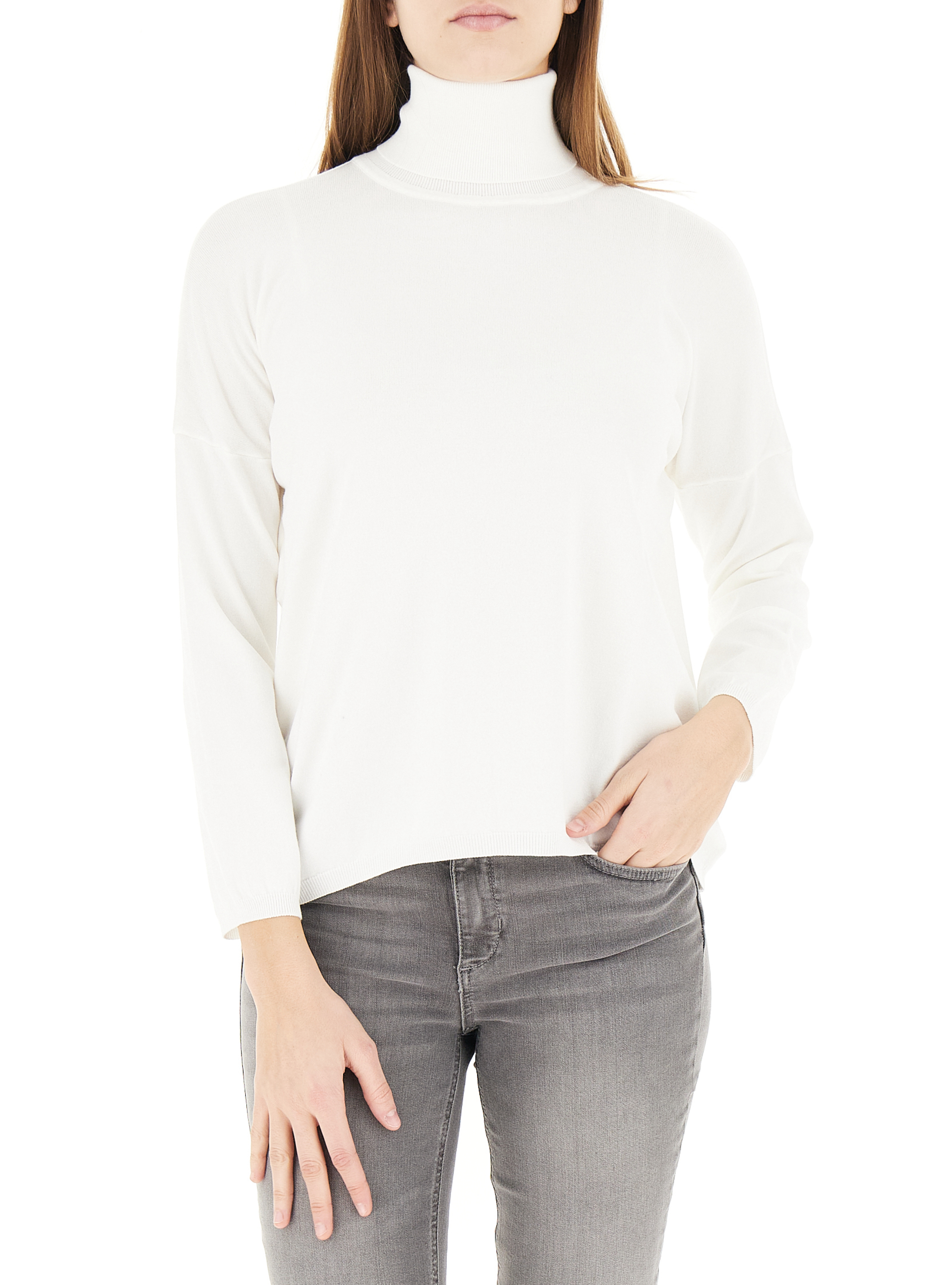 Dolcevita maniche lunghe PANNA UNI