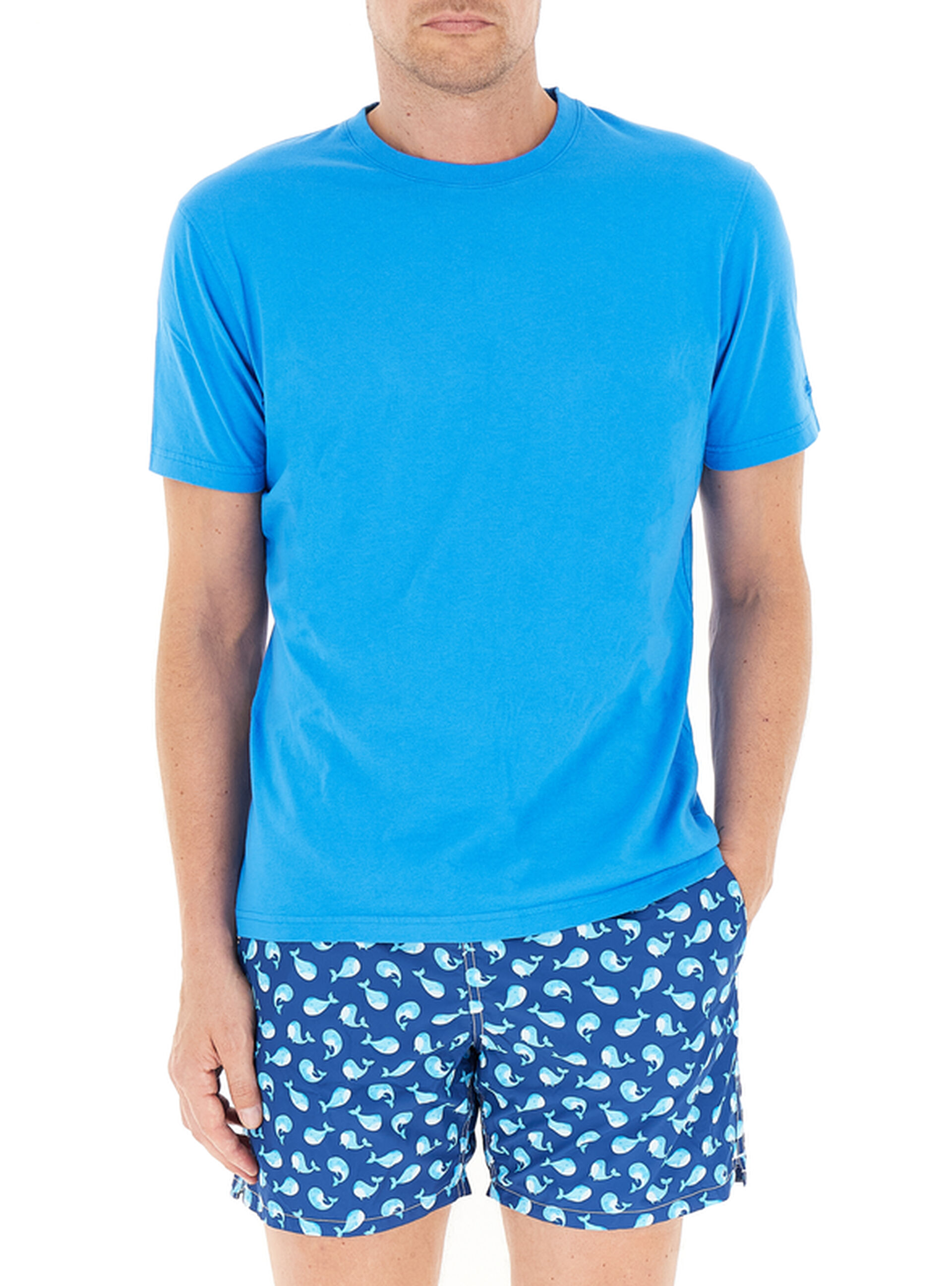 T-shirt in cotone BLU ELETTRICO