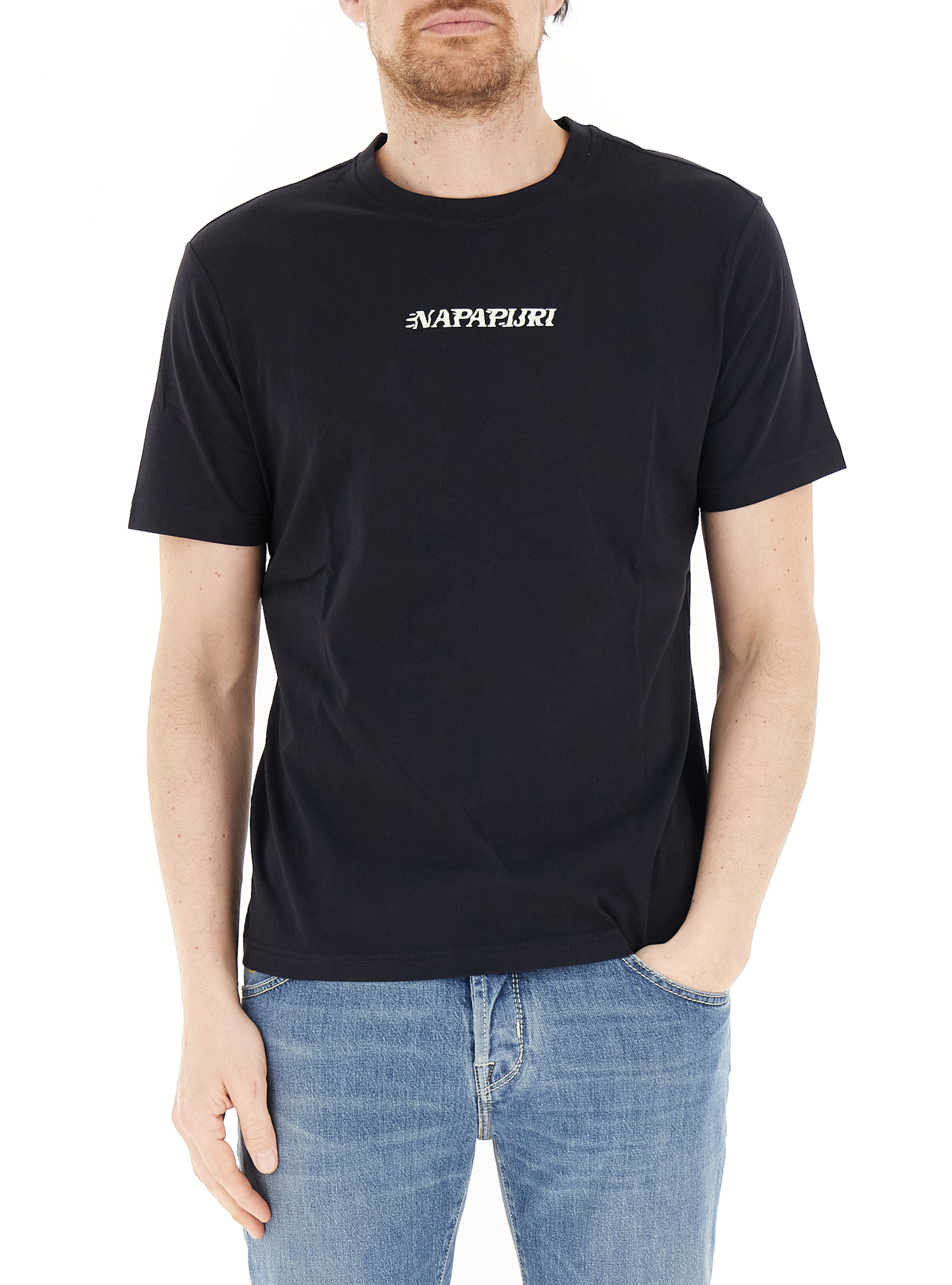 Napapijri T-shirt girocollo NERO