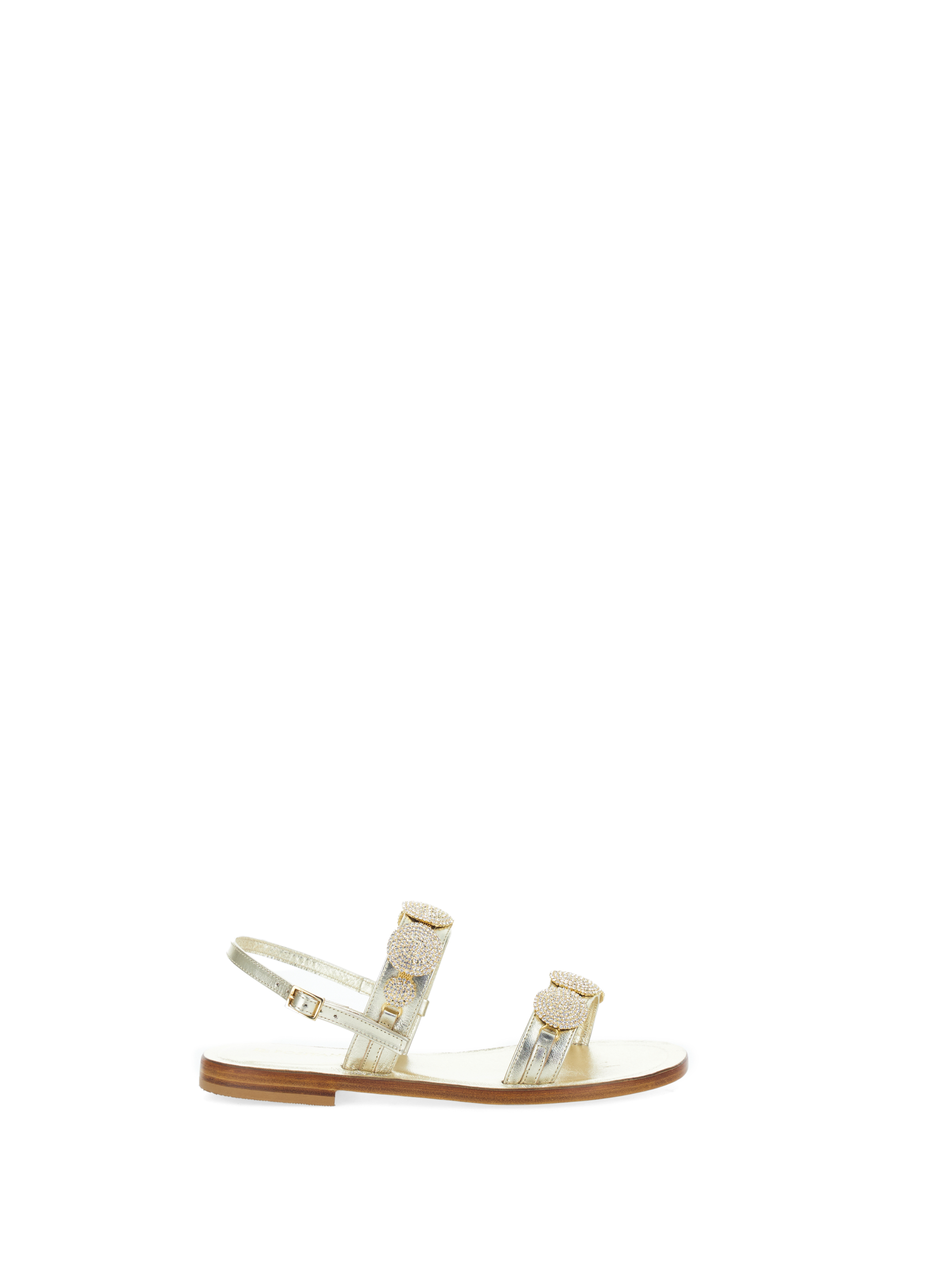 Sandali in pelle PLATINO 38
