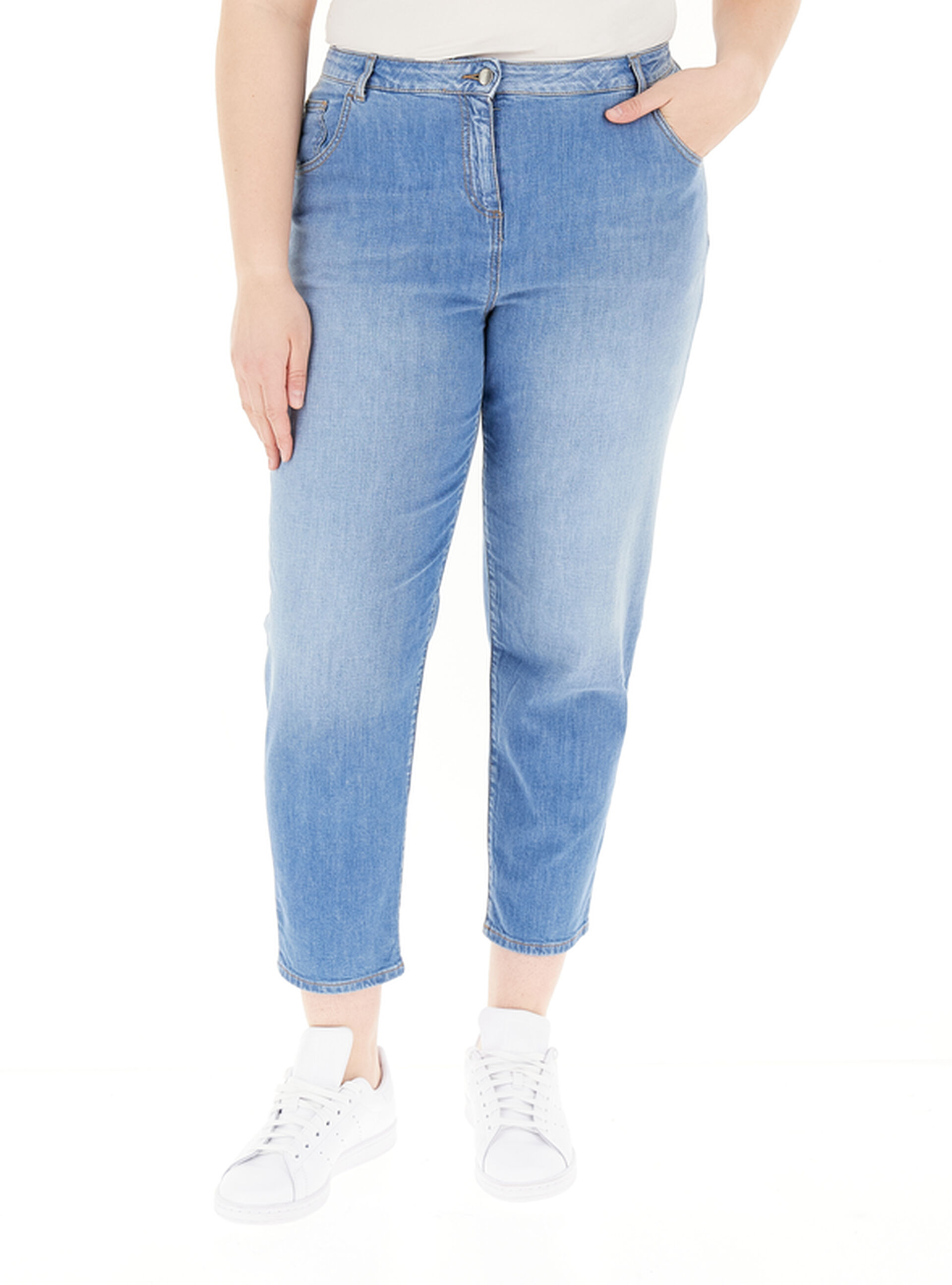 Jeans in cotone BLU CHIARO