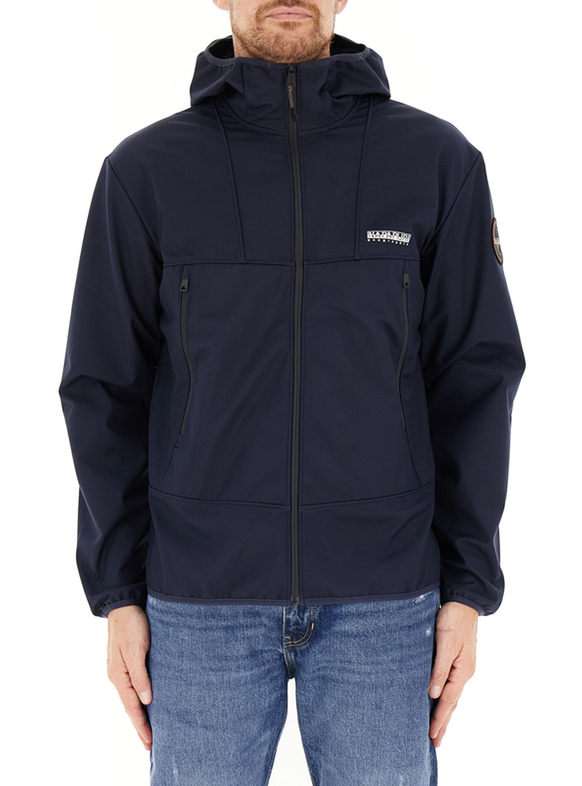 Giubbino con cappuccio BLU NAVY XXL