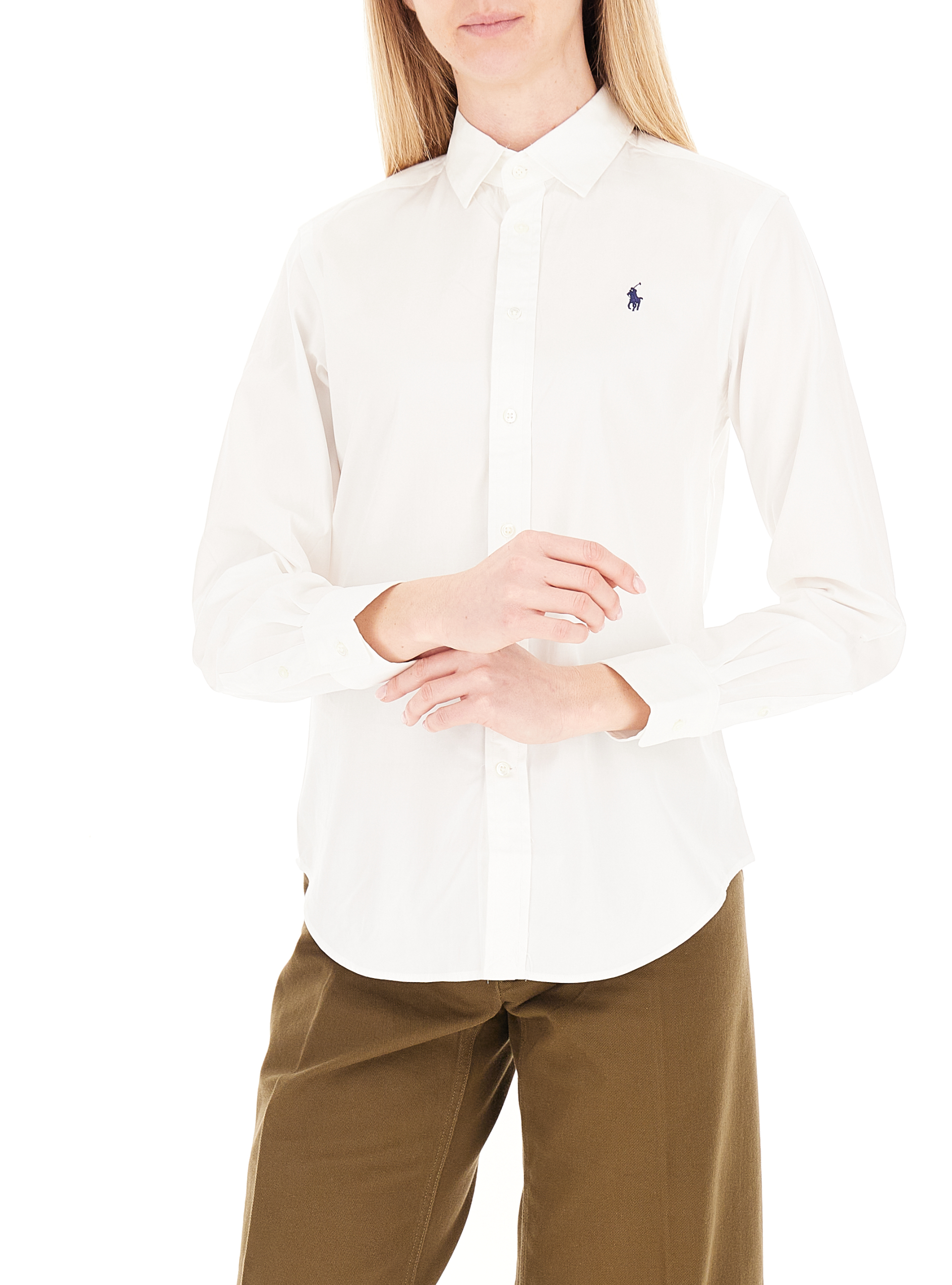 Camicia in cotone POLO BIANCO 8