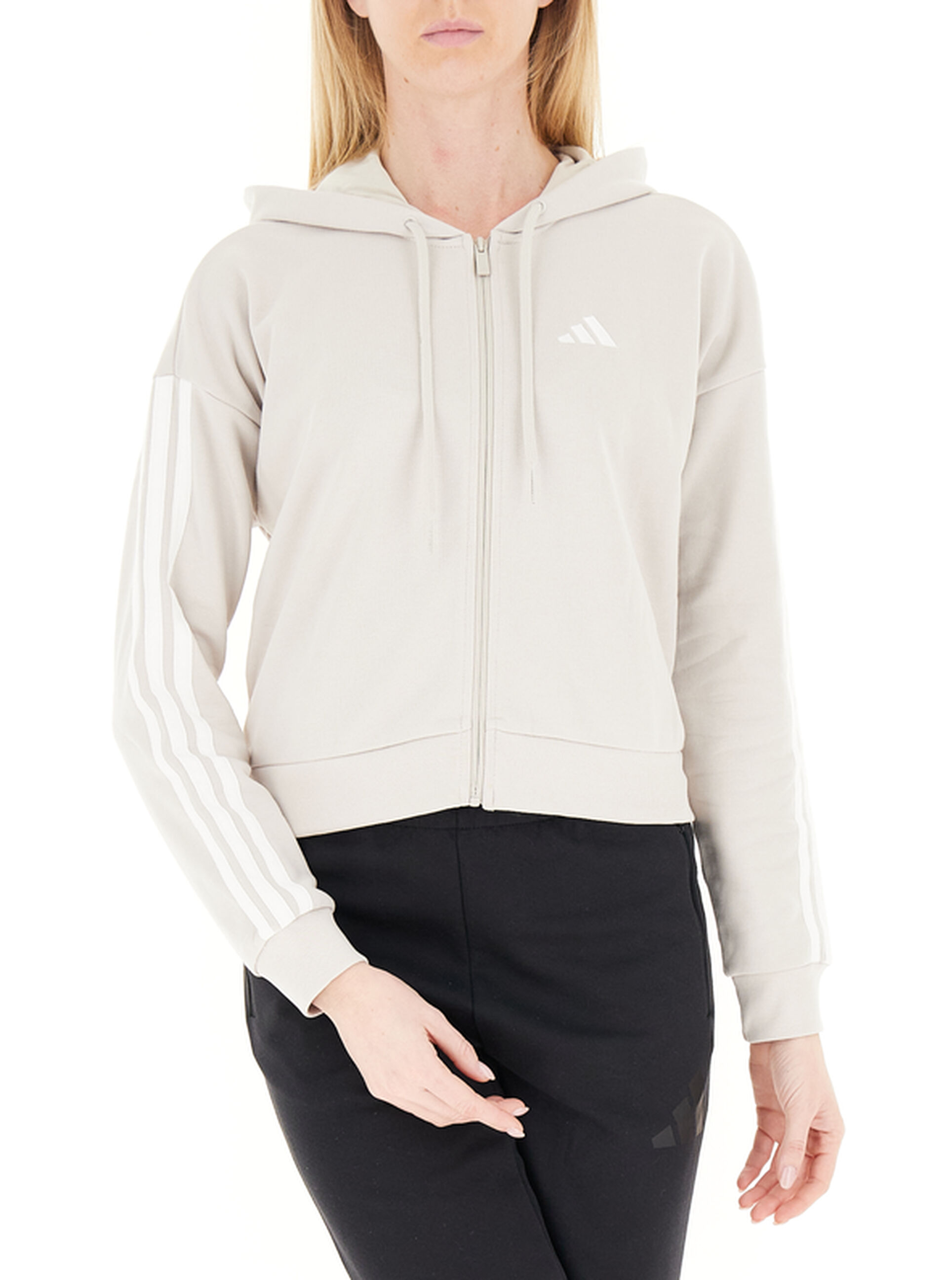Adidas Felpa con cappuccio BEIGE M