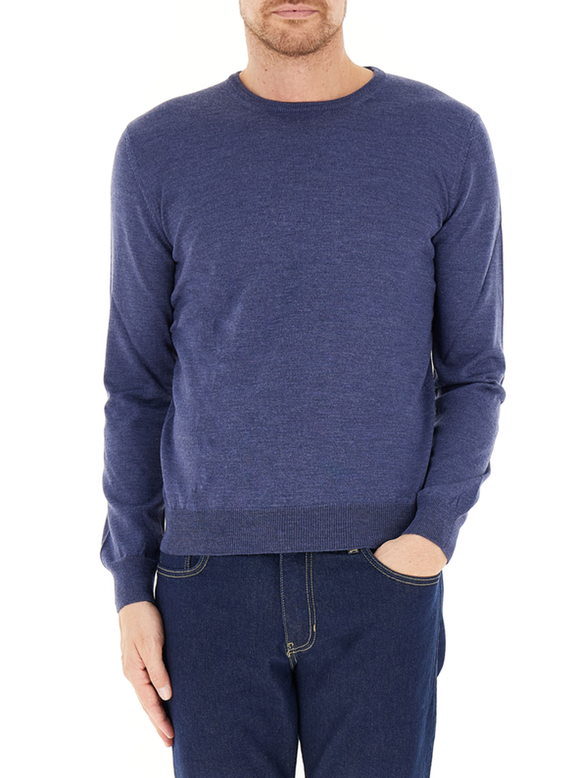 GRAN SASSO Maglia in lana BLU