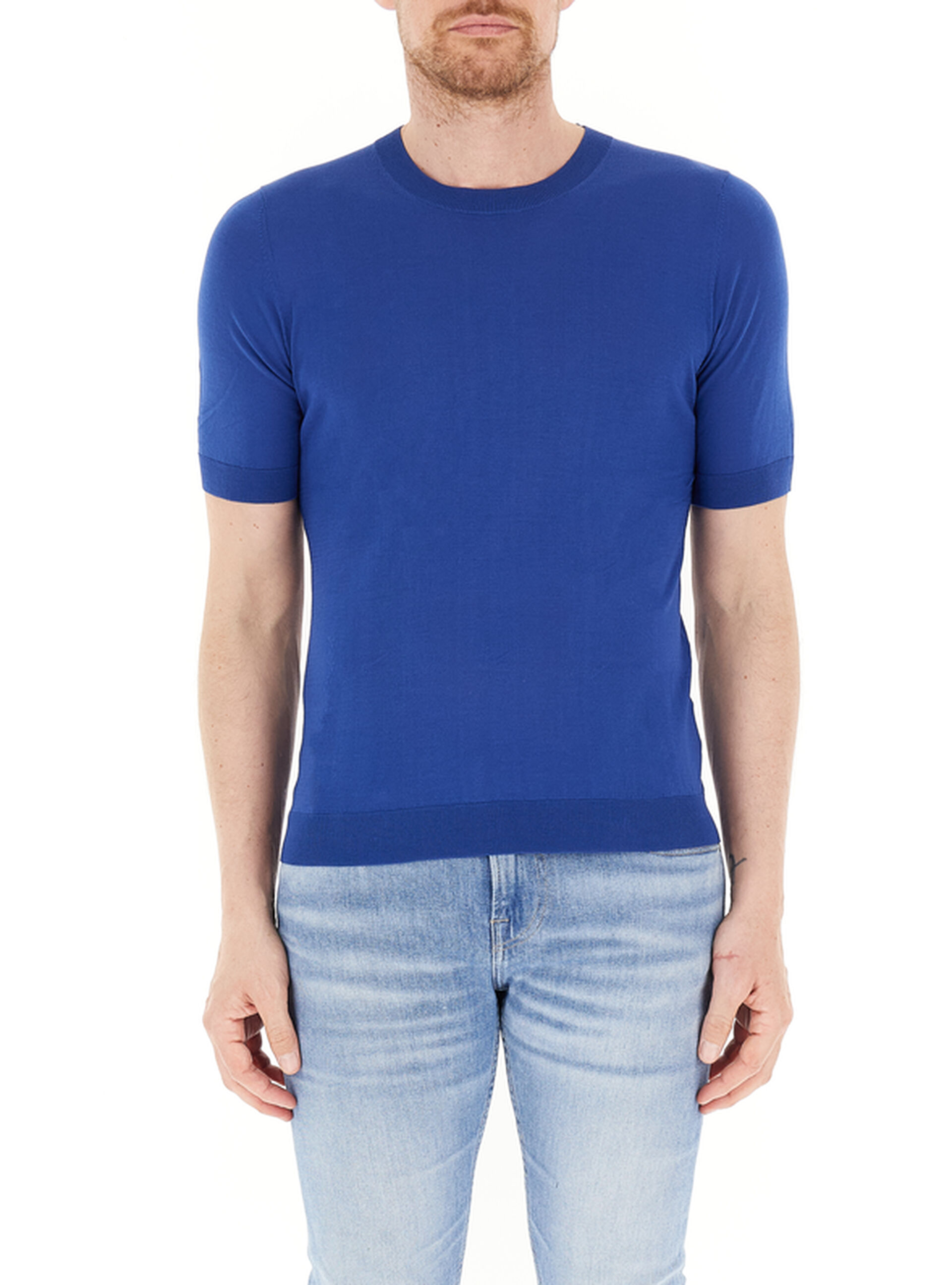 Maglia in cotone BLU ELETTRICO