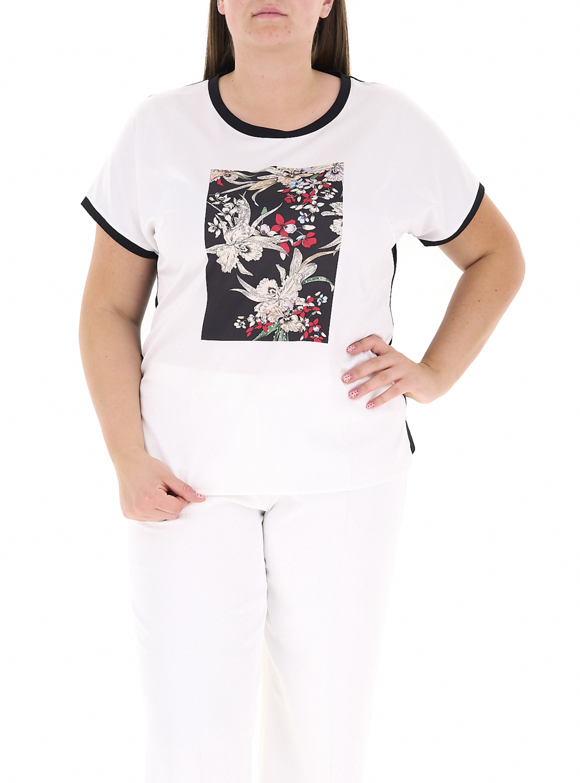 T-shirt girocollo NERO XXL