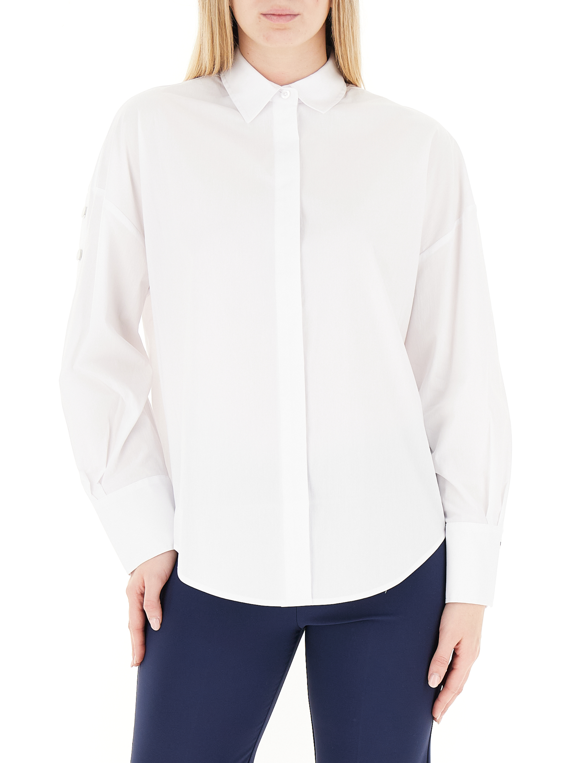 Camicia misto cotone LIU JEANS BIANCO