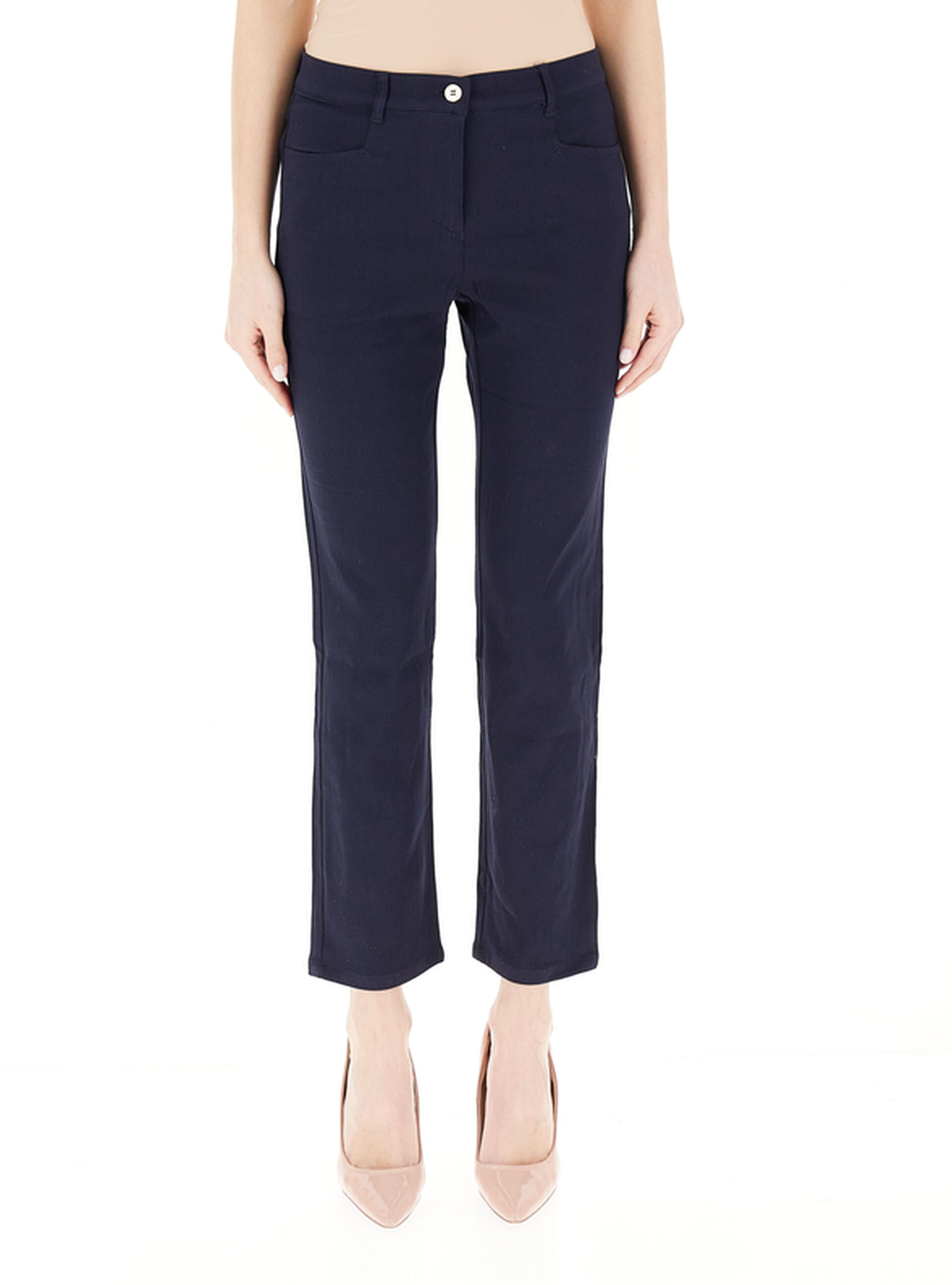 Pantalone misto viscosa BLU NOTTE
