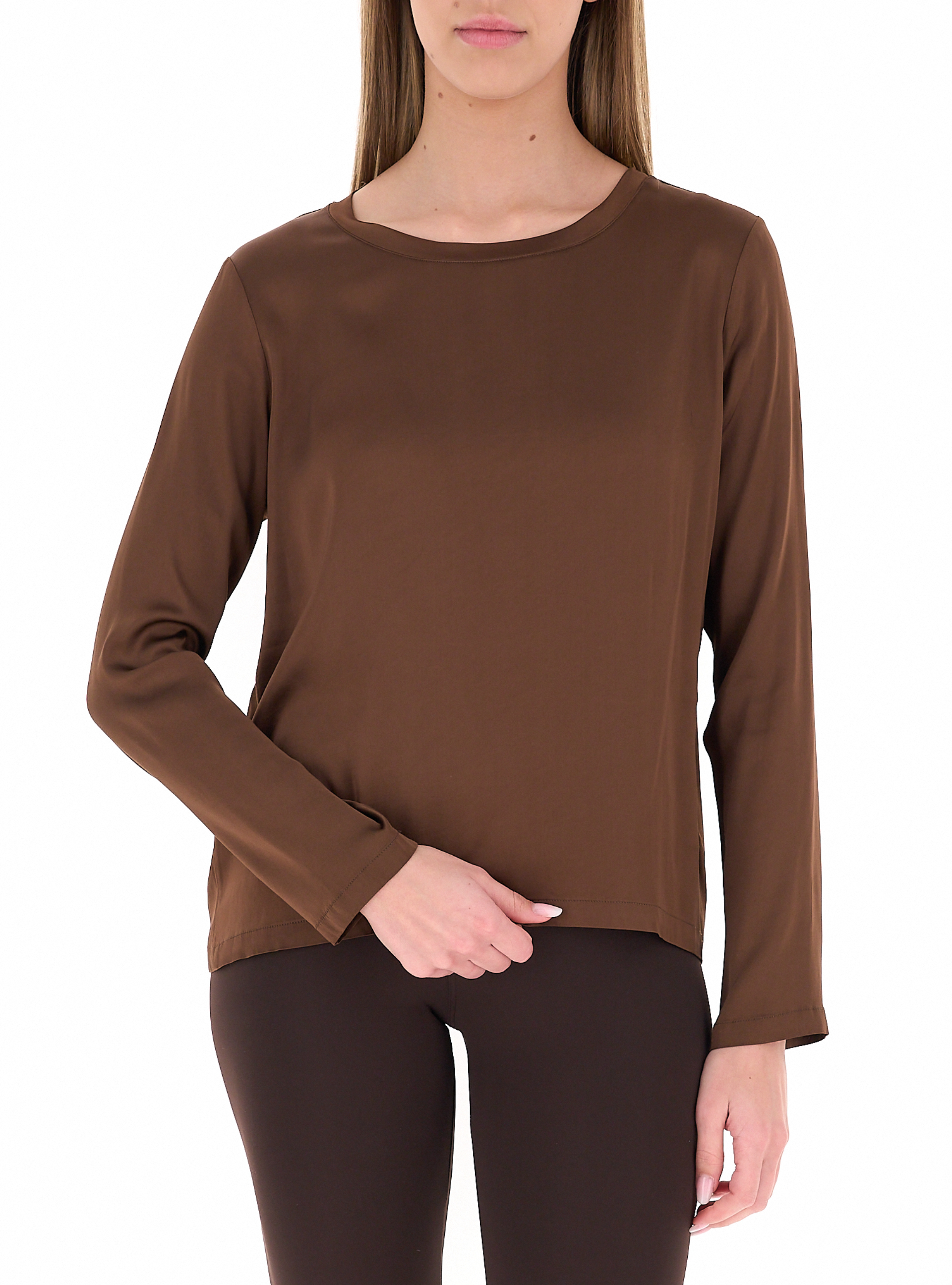 Blusa maniche lunghe TABACCO M