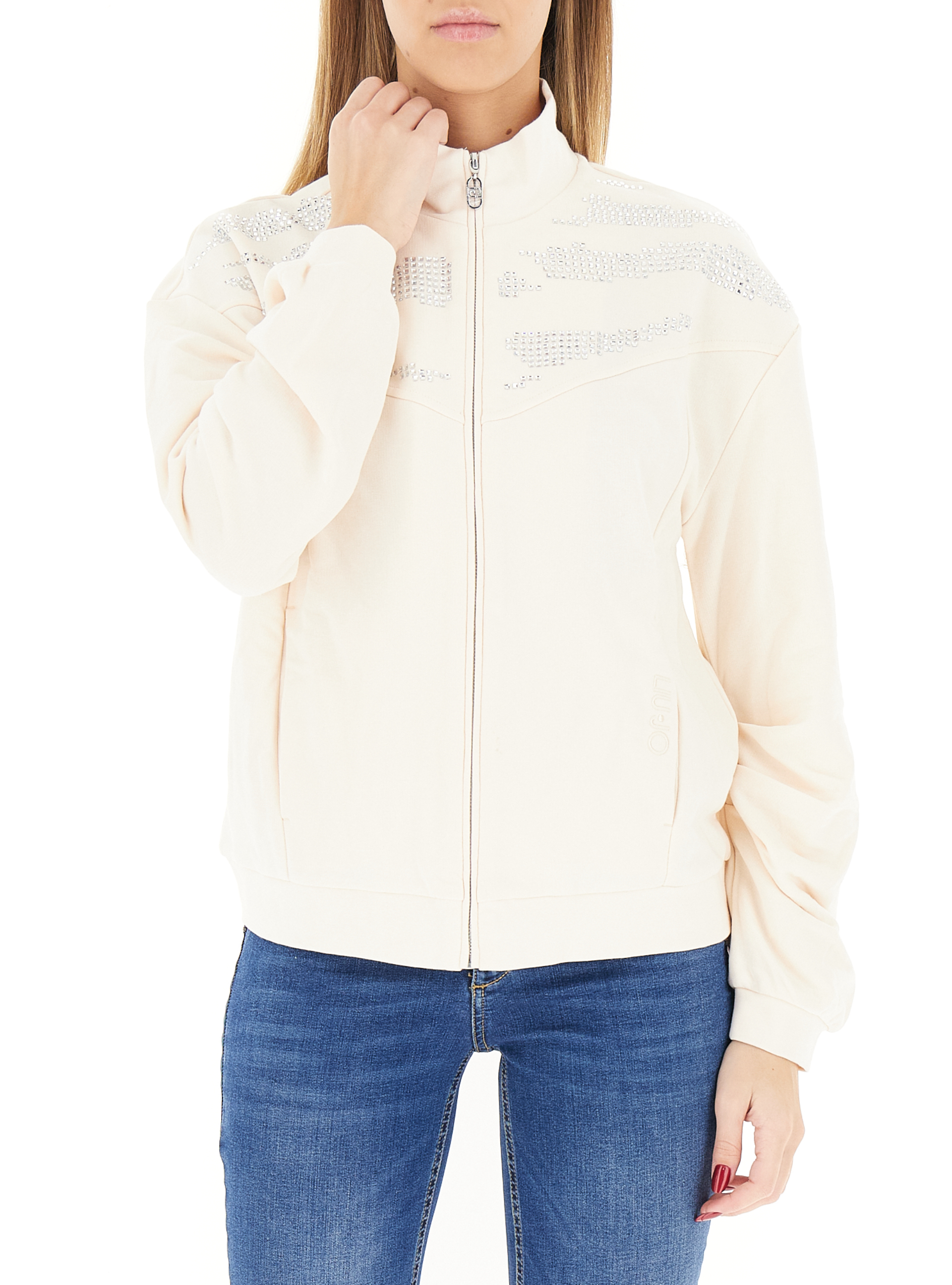Felpa con strass SPORT CHAMPAGNE L