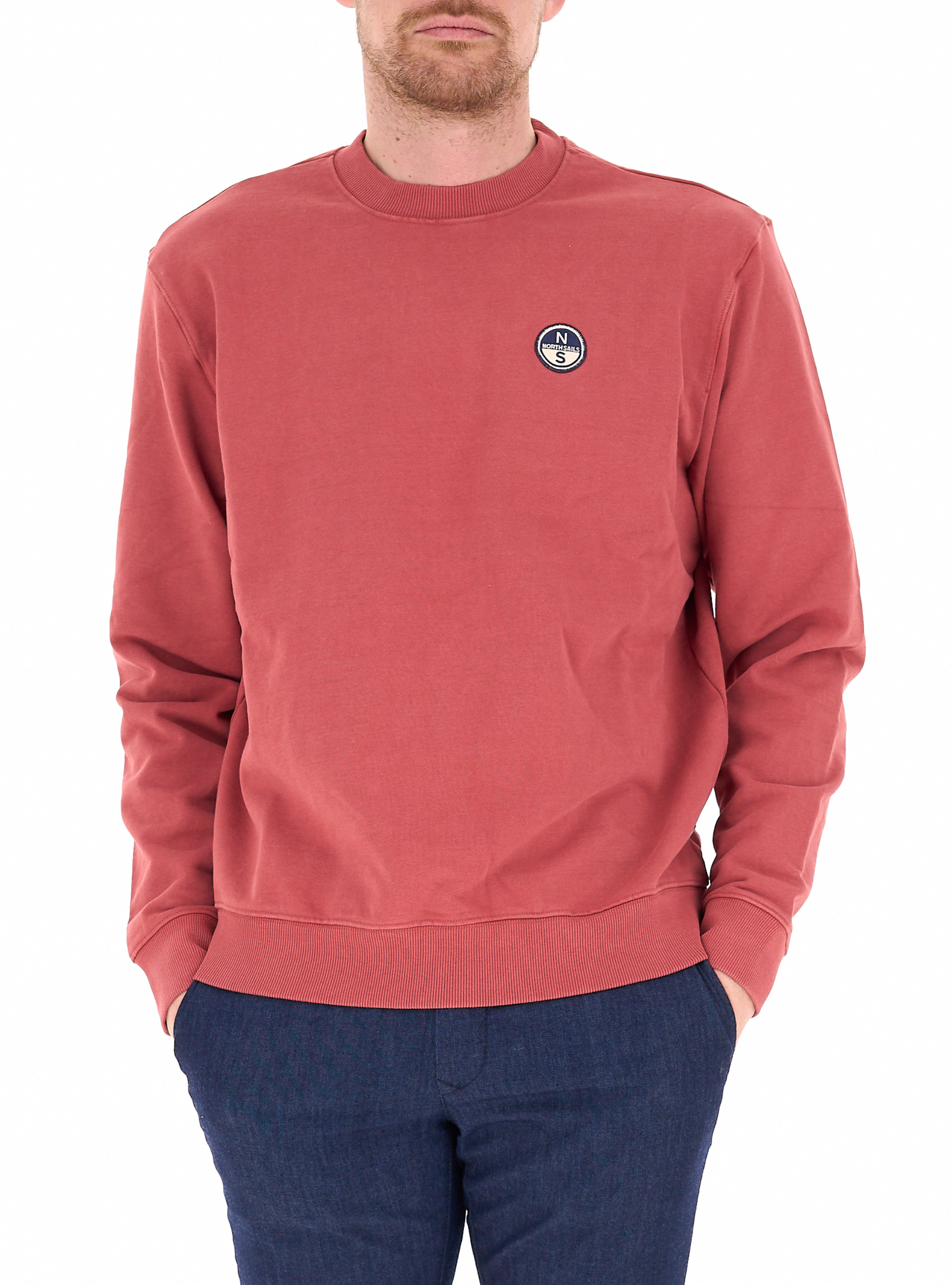 North Sails Felpa in cotone ROSSO