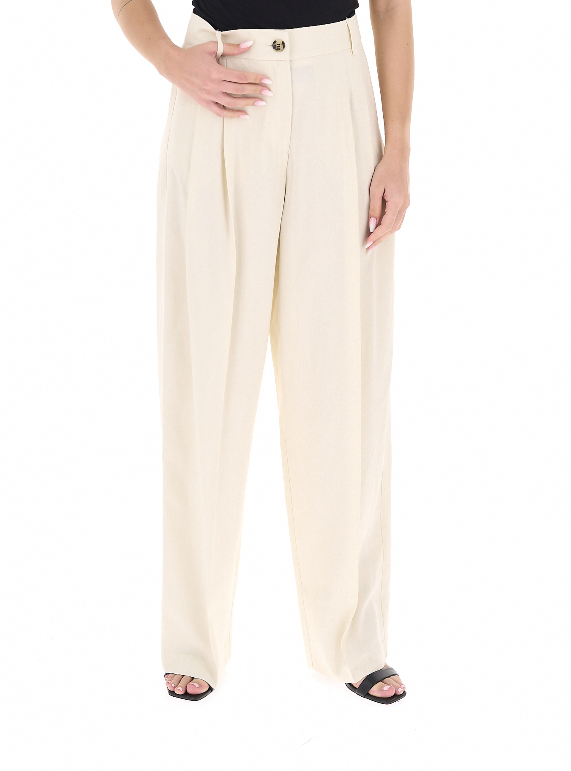 VICOLO Pantalone con pinces BURRO