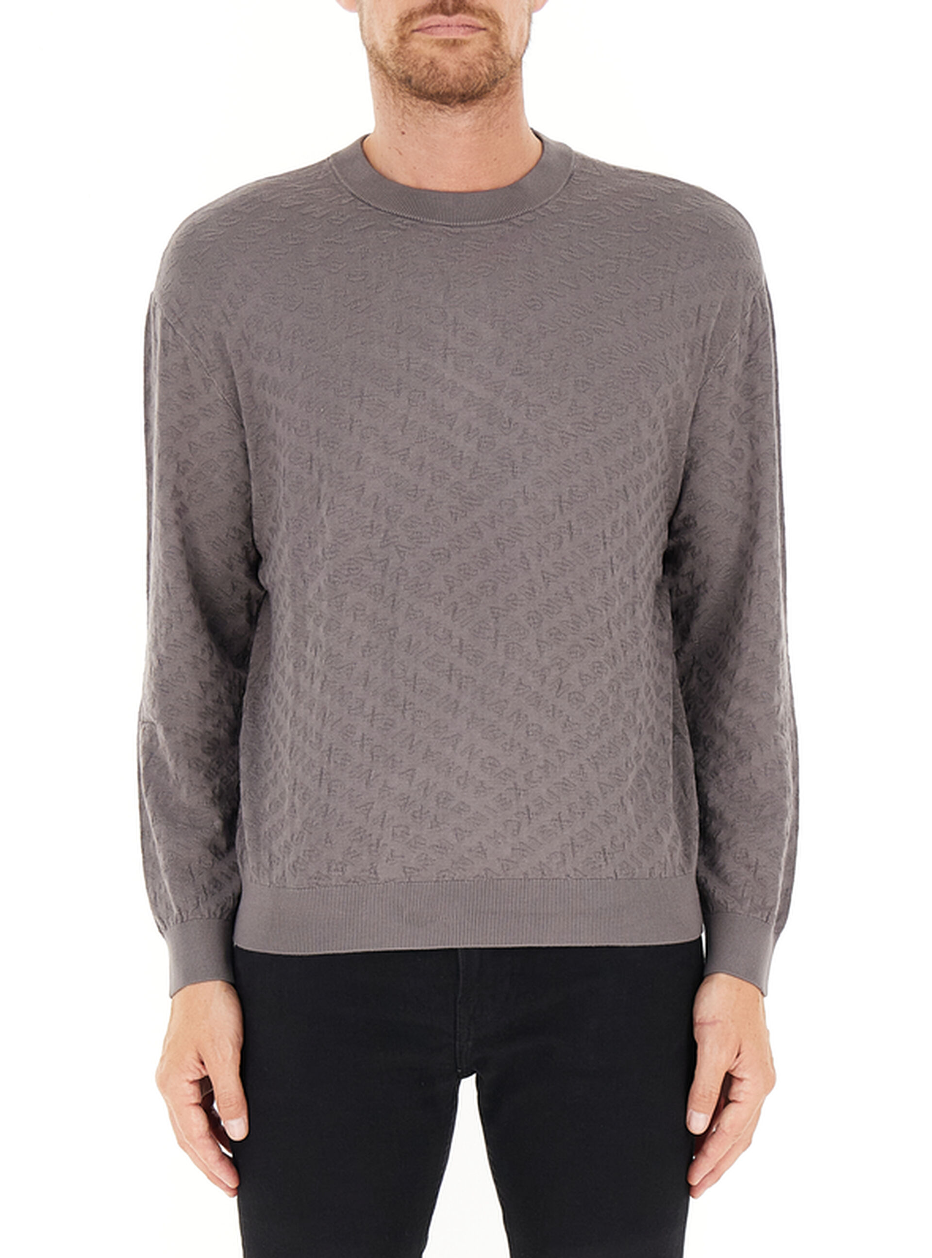 Maglione lavorata GRIGIO XXL