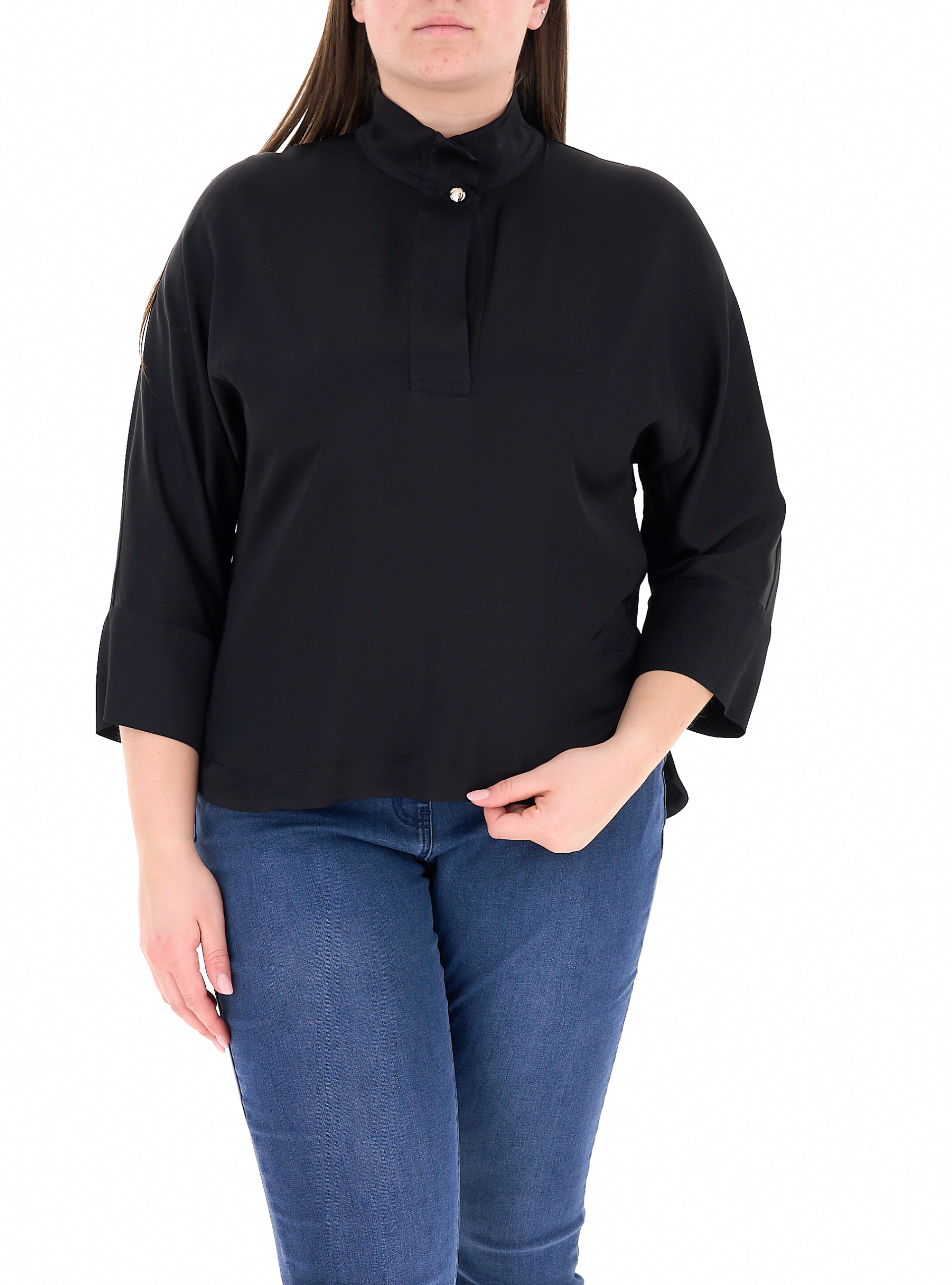 ELENA MIRO' Blusa in viscosa NERO