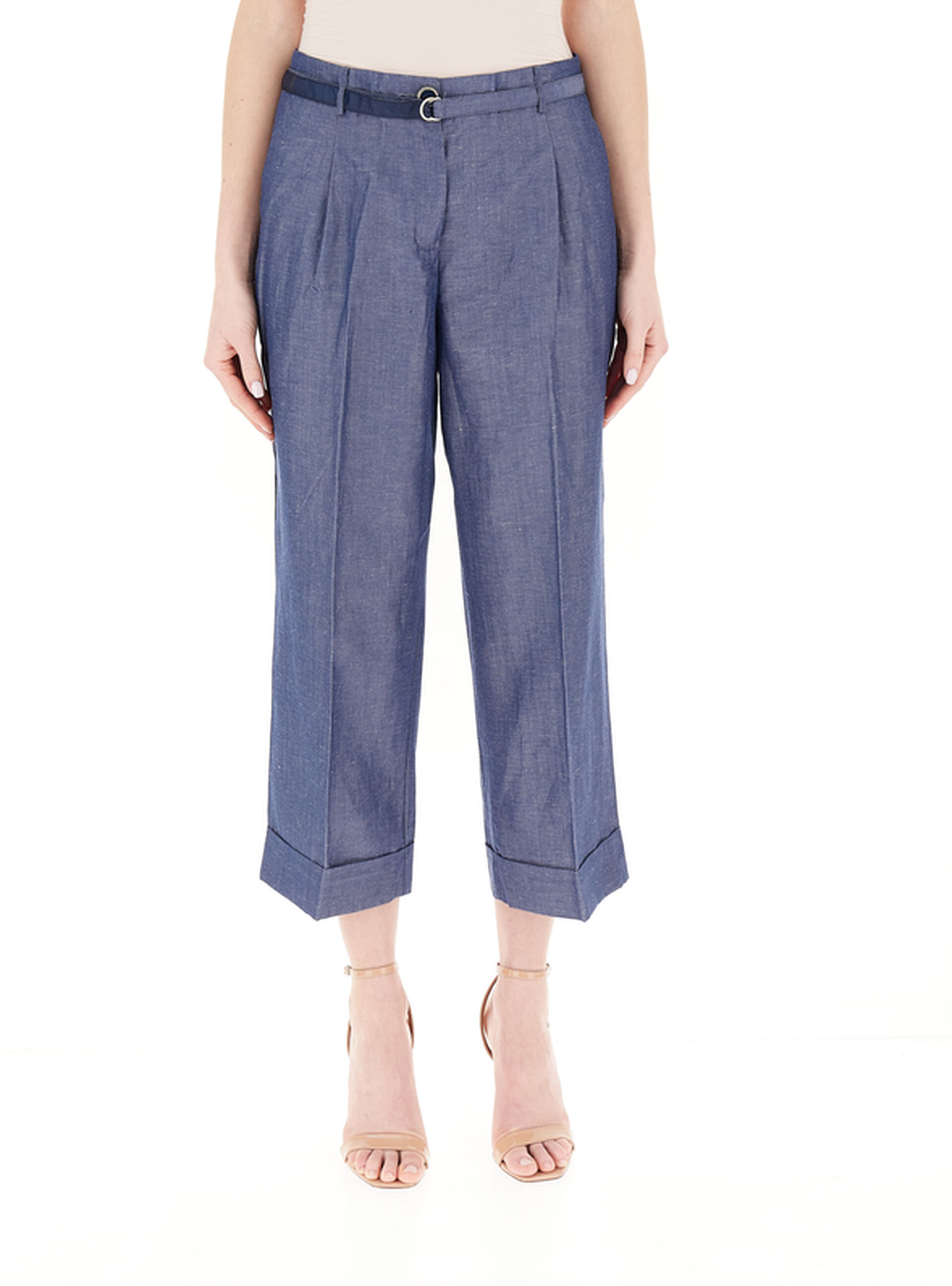 Pantalone pinces LIU JEANS BLU AVIO