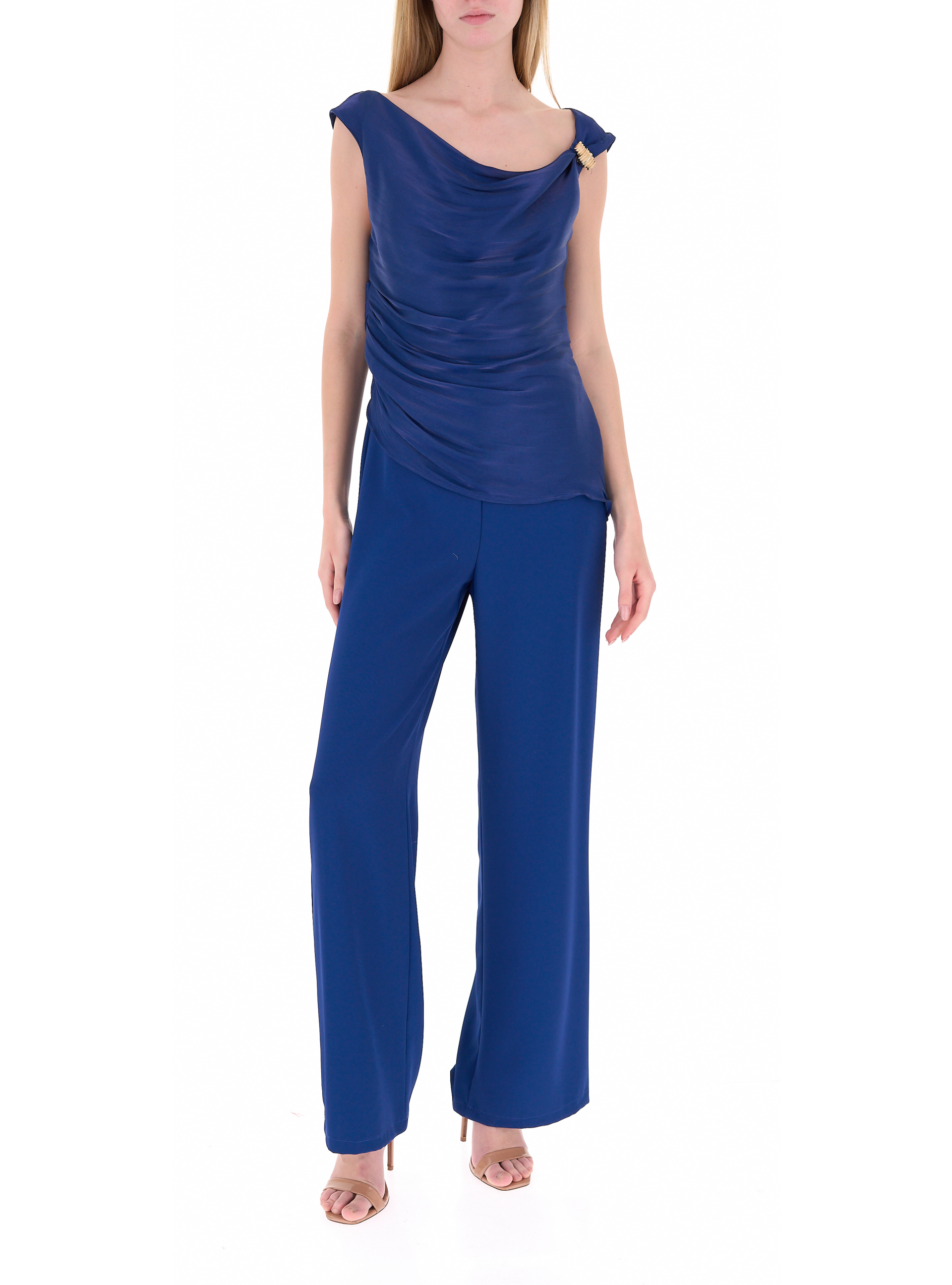 Jumpsuit smanicata BLU
