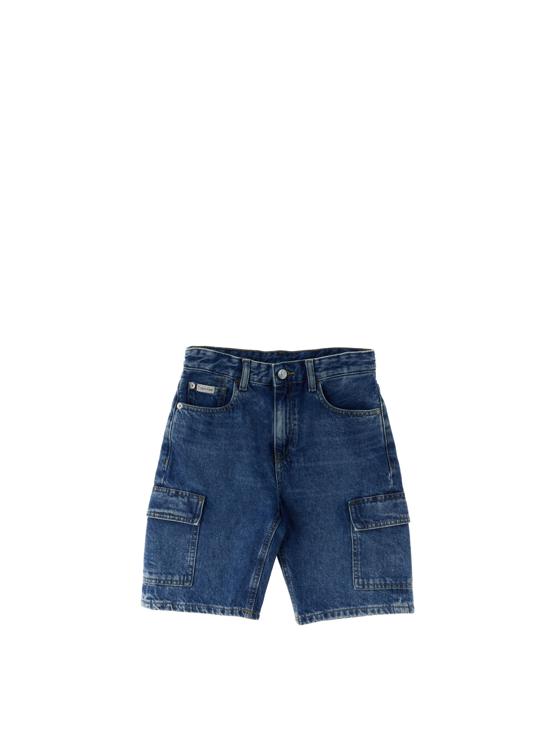 Calvin Klein Bermuda in jeans BLU
