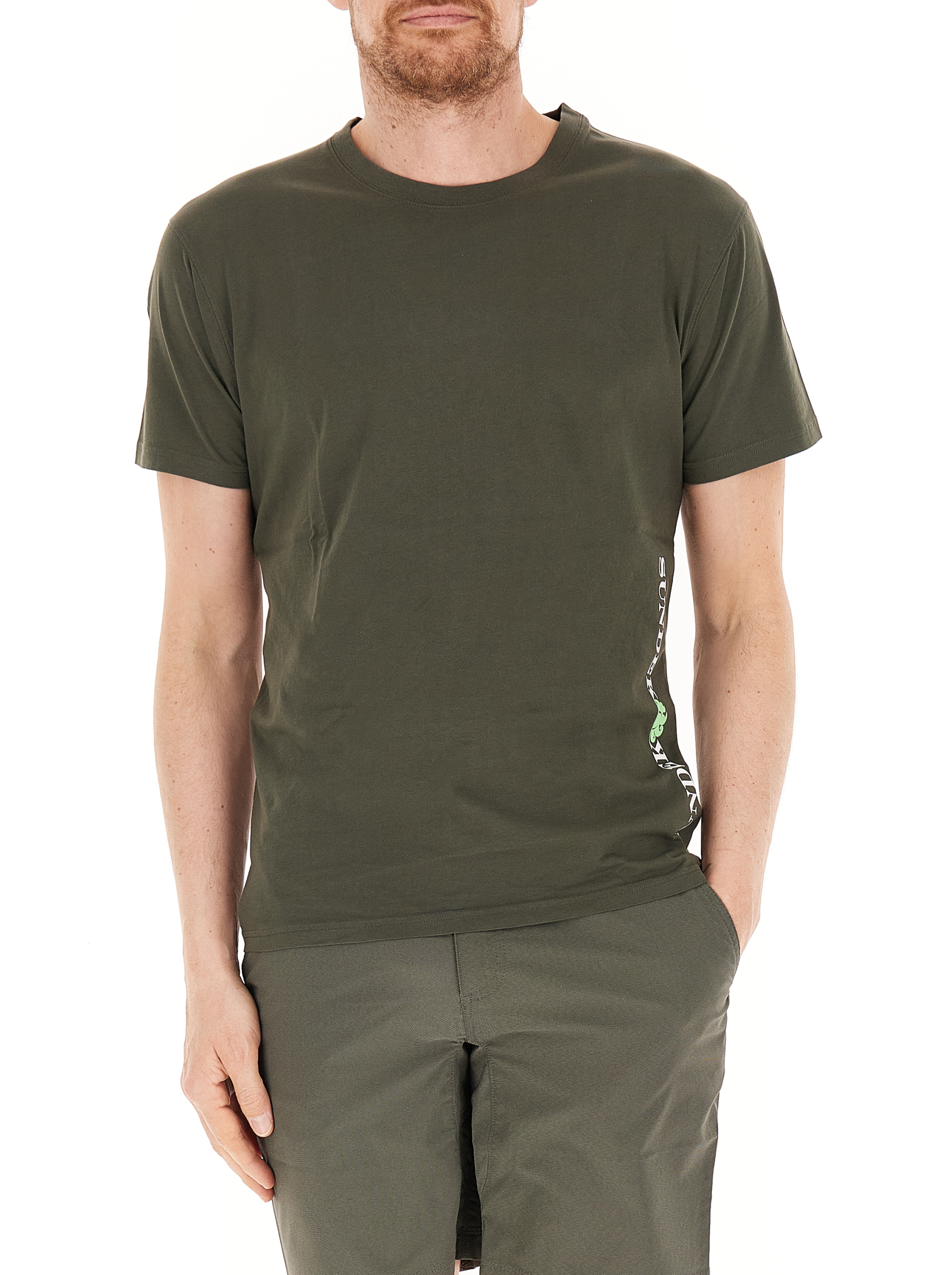T-shirt girocollo VERDE MILITARE