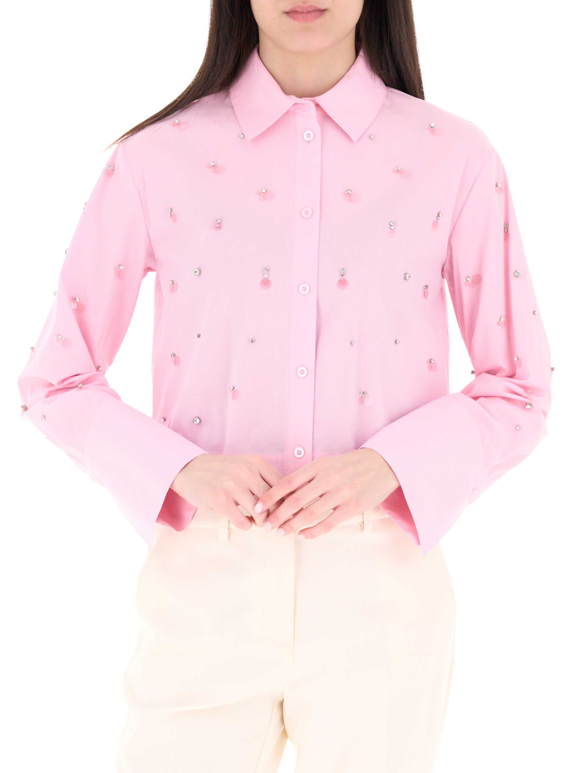 Camicia misto cotone LIU JEANS ROSA