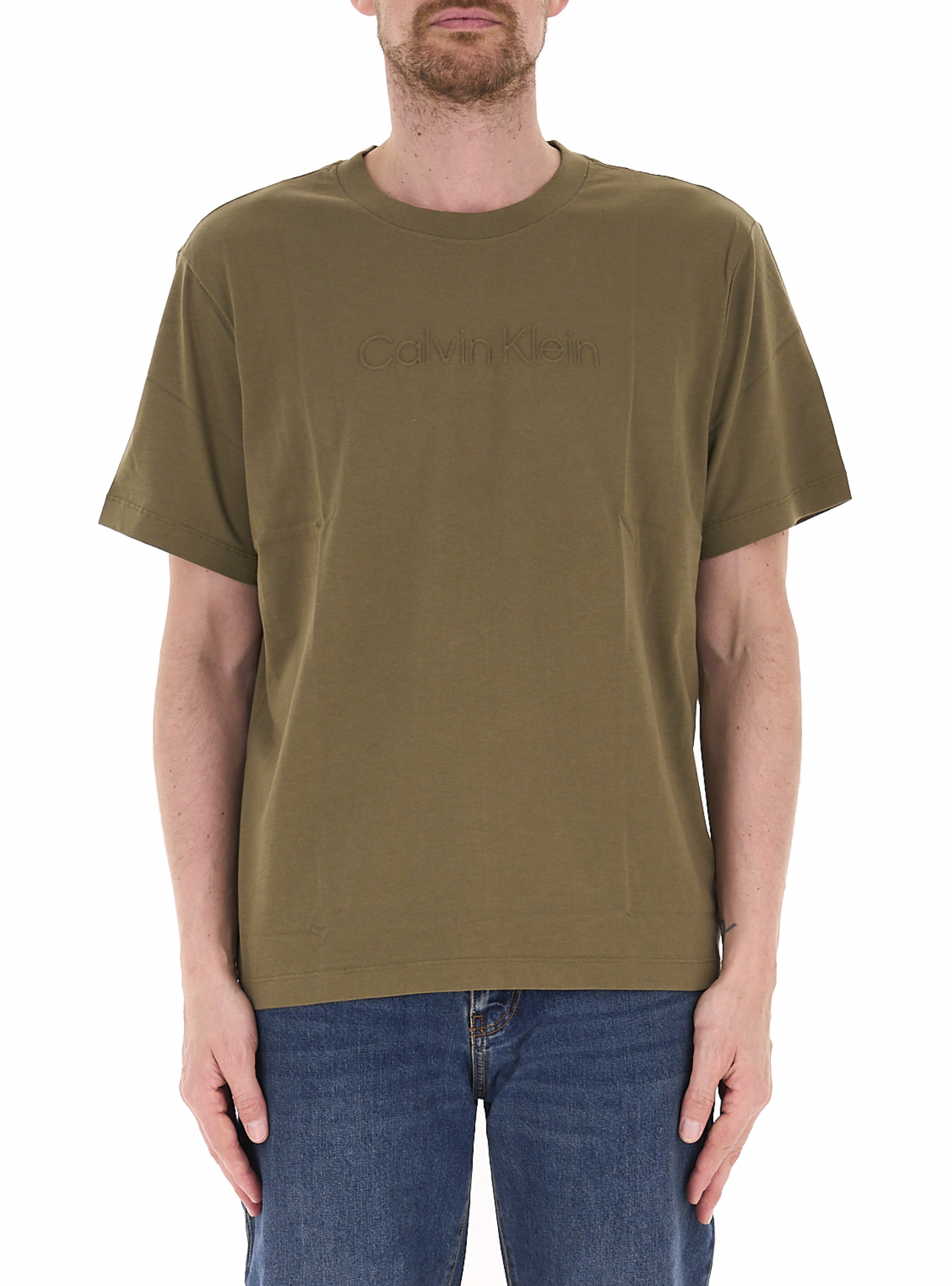 T-shirt girocollo VERDE OLIVA