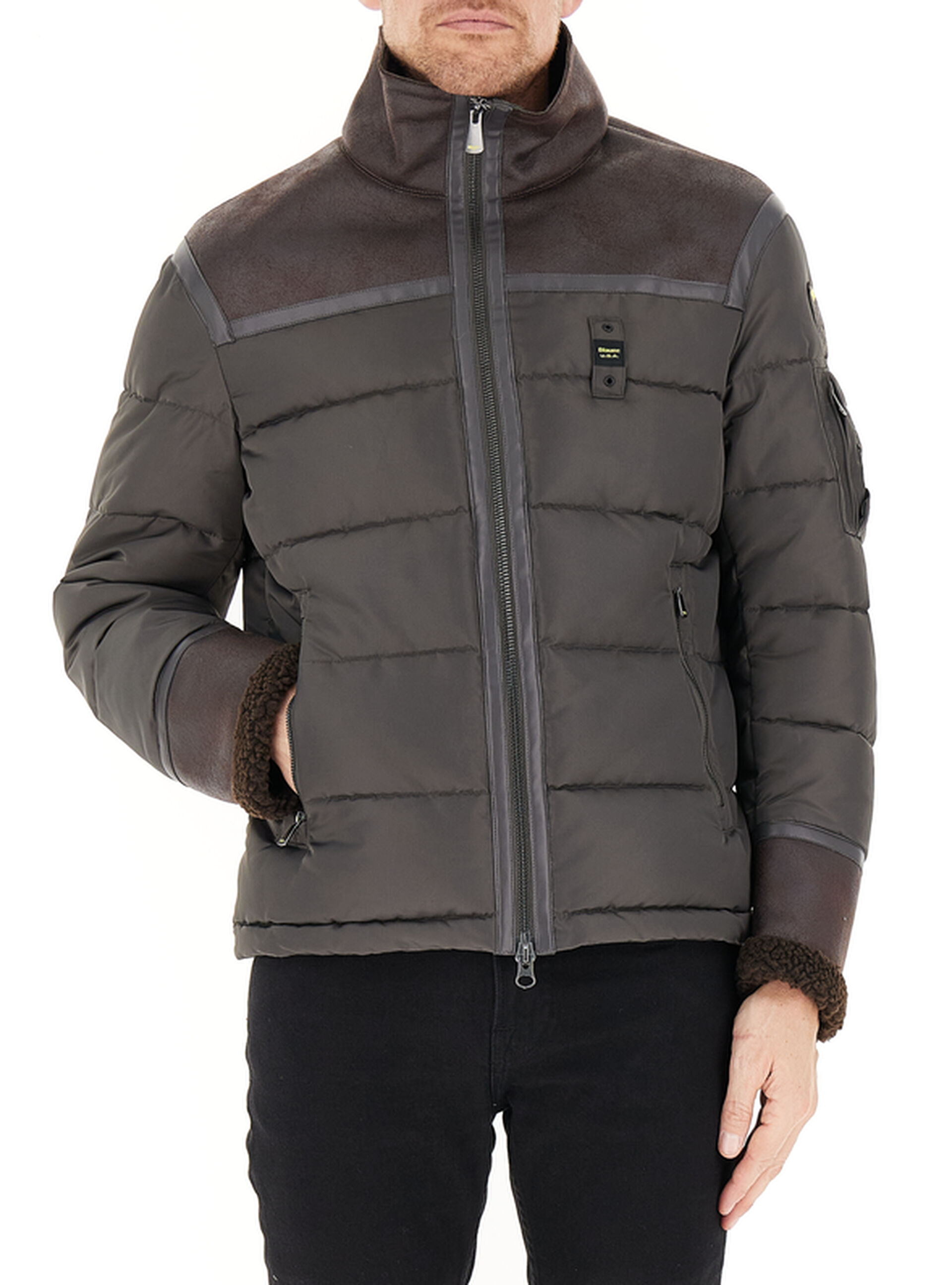 Piumino con inserto ANTRACITE XXL