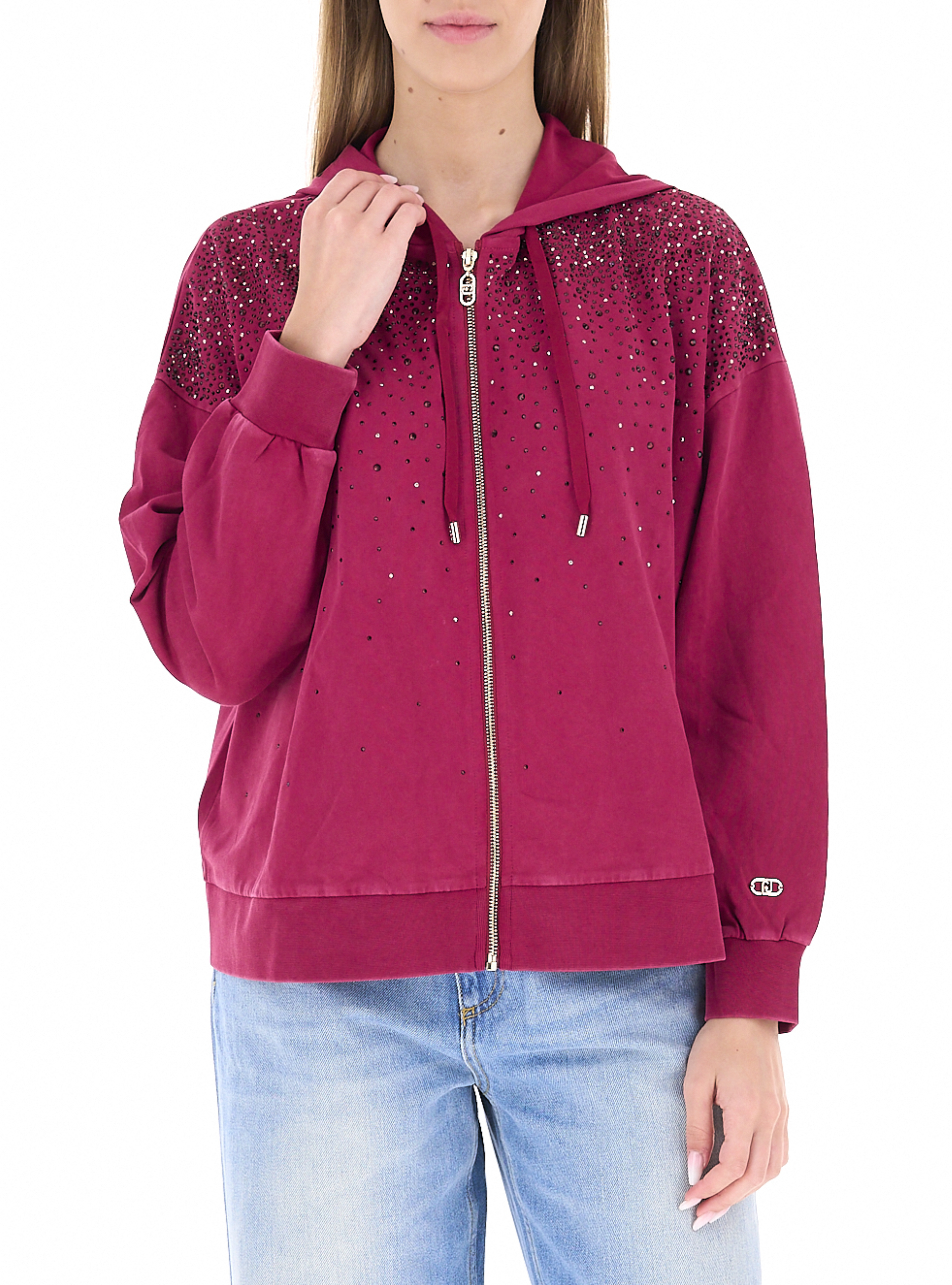 Felpa con zip SPORT AZALEA M