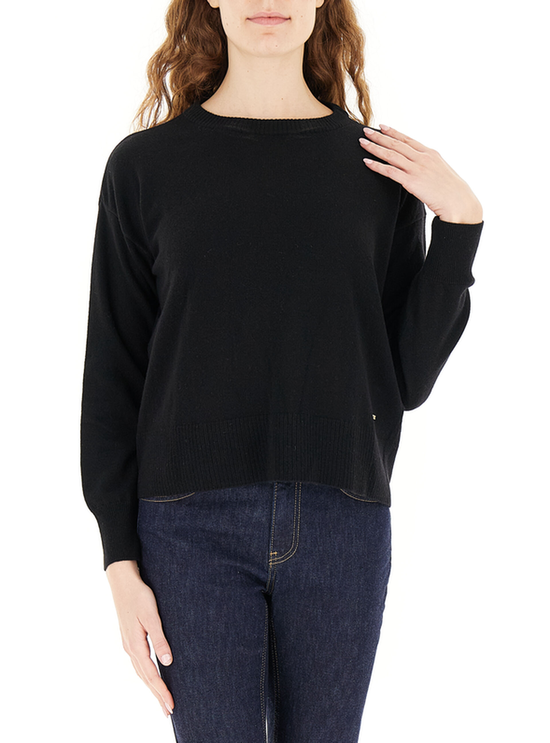 WOOLRICH Maglione girocollo NERO