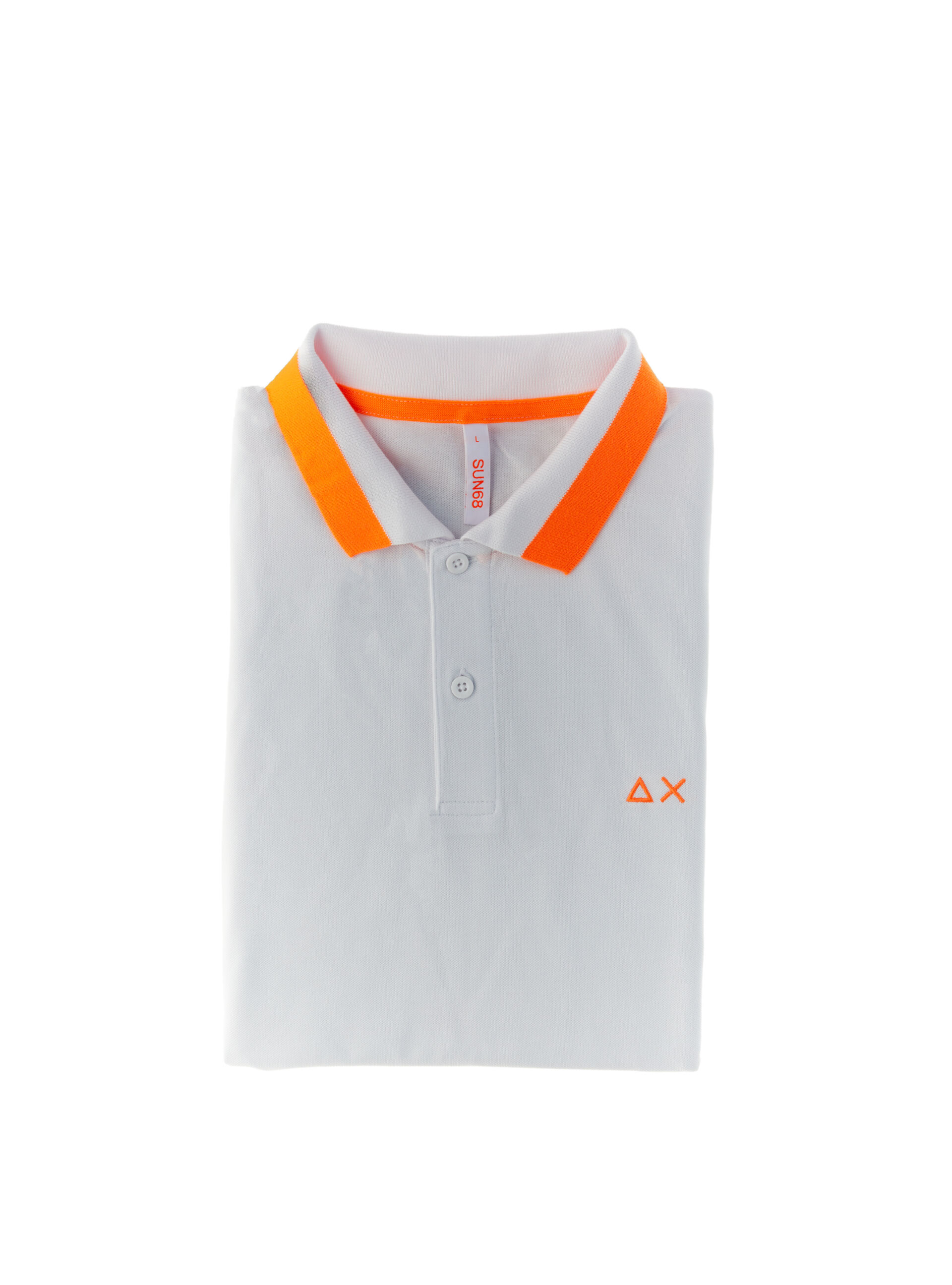 SUN68 Polo in cotone PANNA