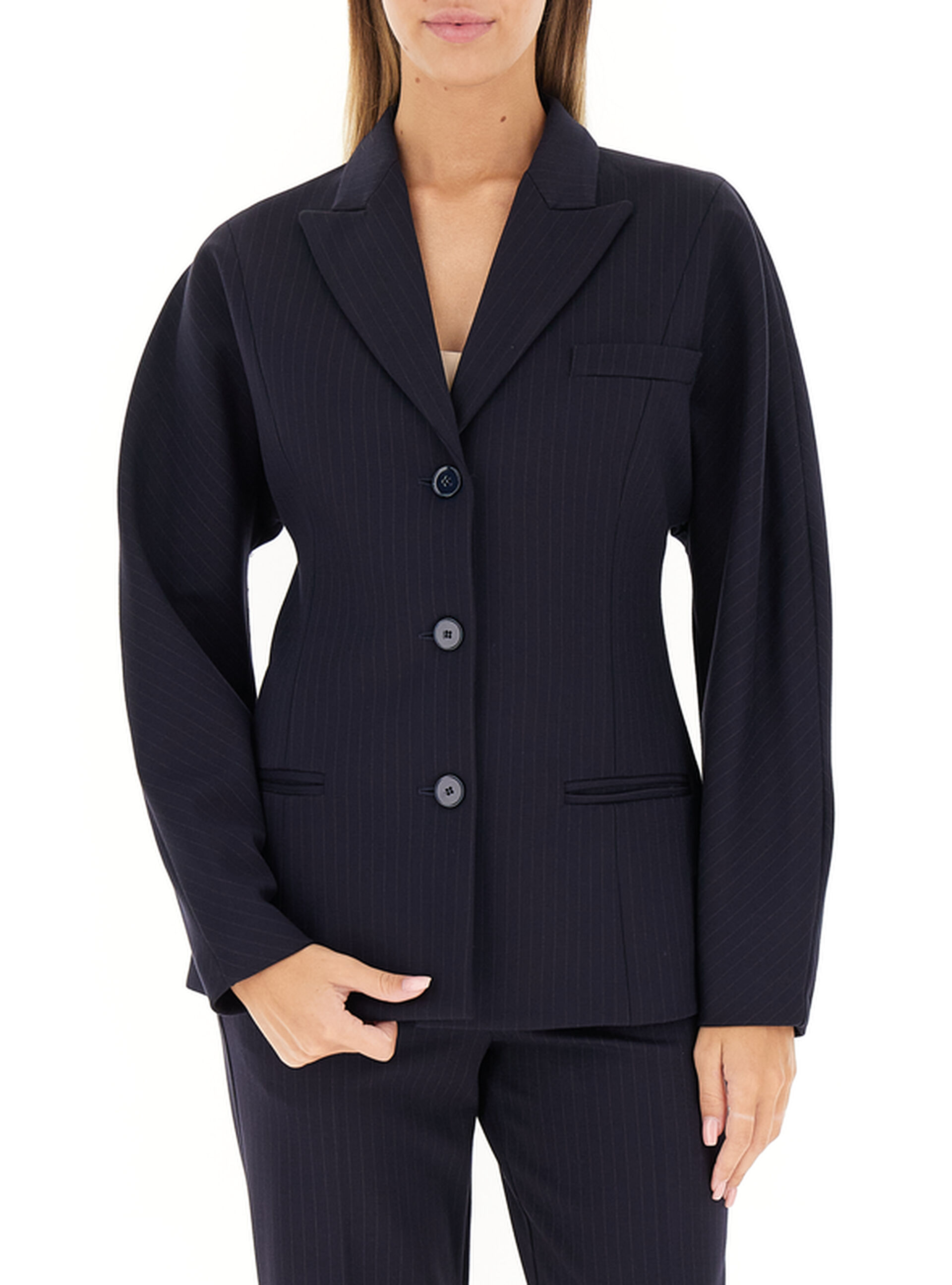 VICOLO Blazer gessato BLU NOTTE