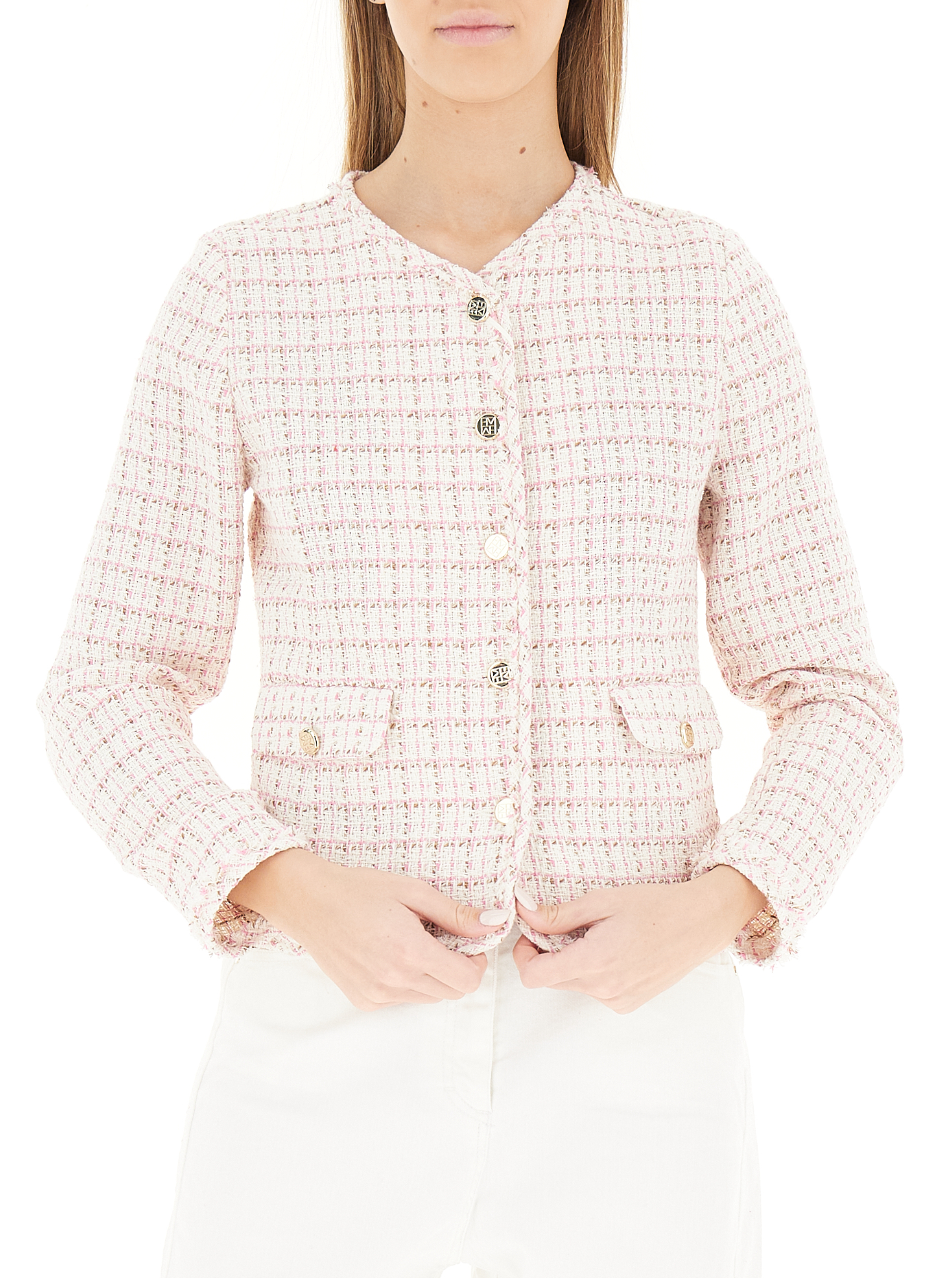 EMME MARELLA Giacca in tweed BURRO