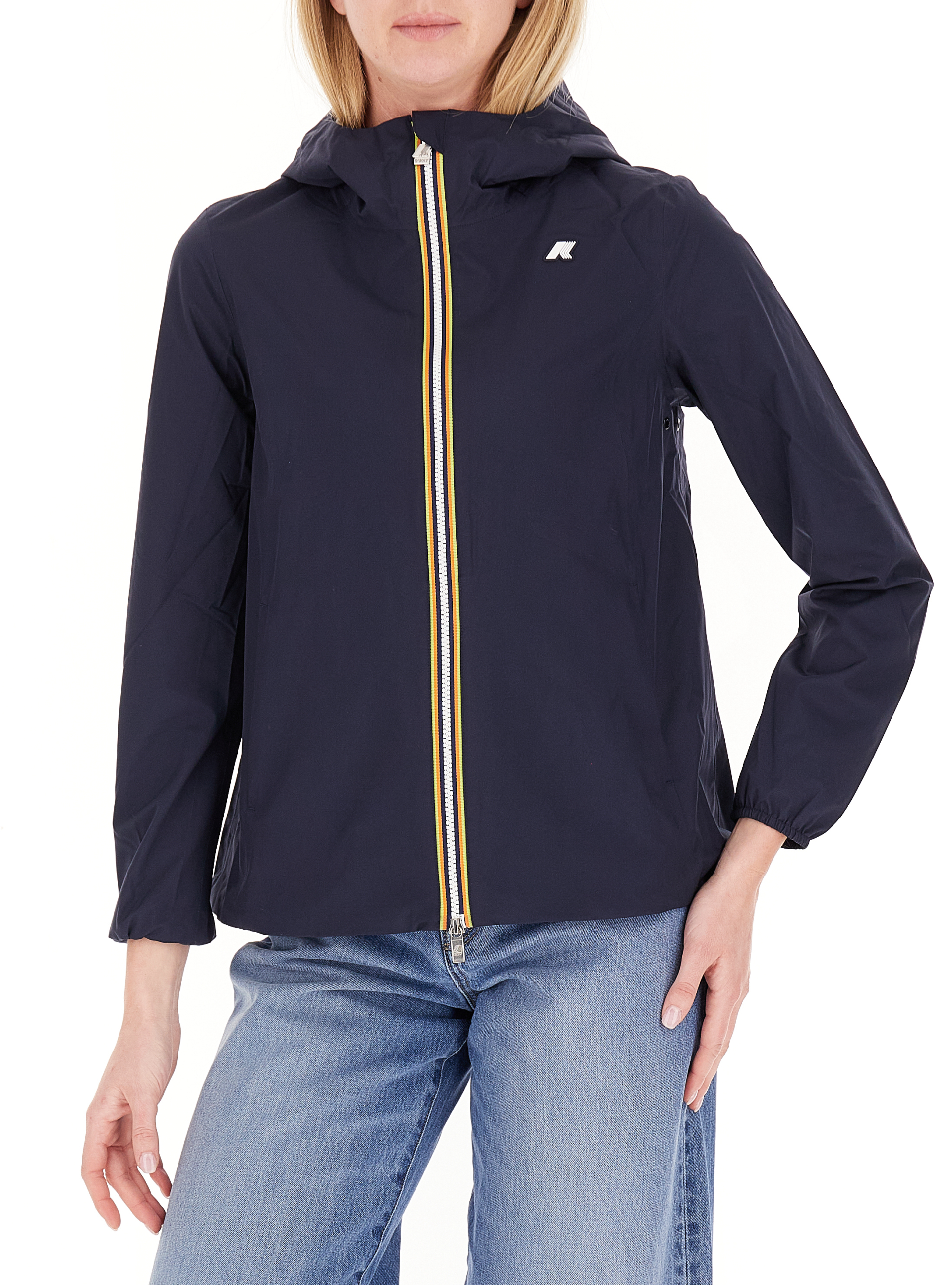 Giacca antivento con cappuccio BLU NAVY