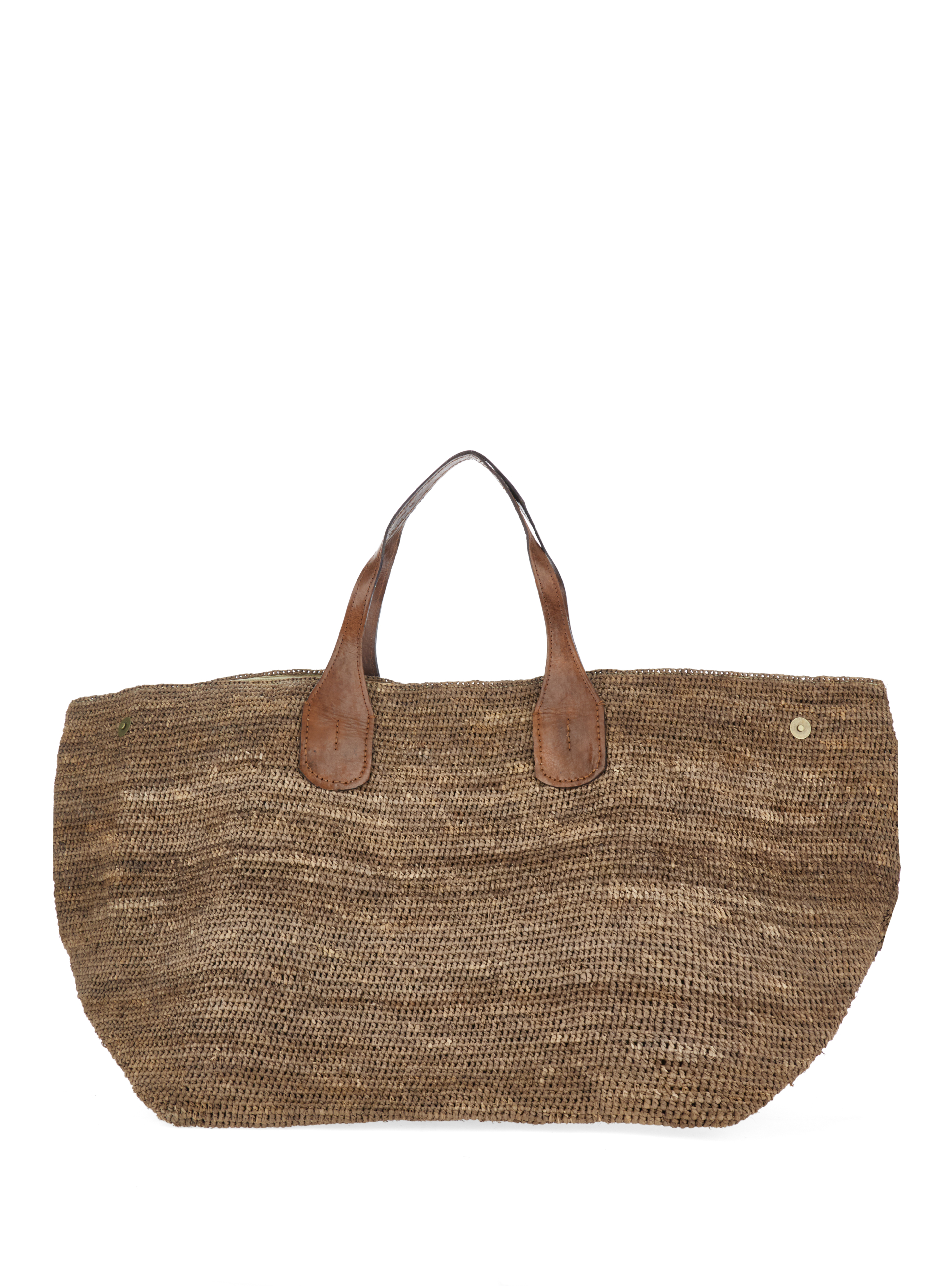 IBELIV Borsa in rafia NOCCIOLA