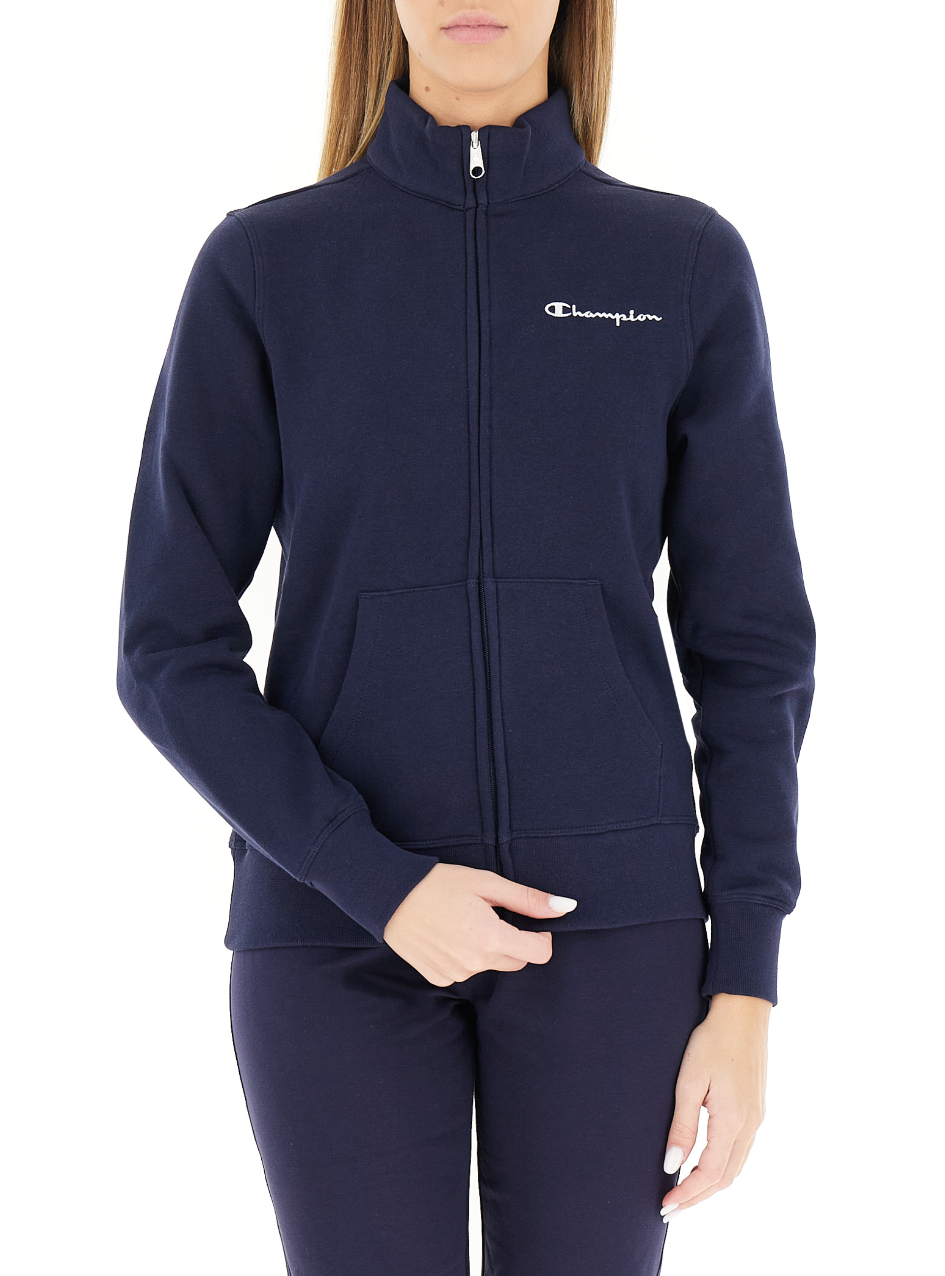 Felpa collo alto BLU SCURO XXL