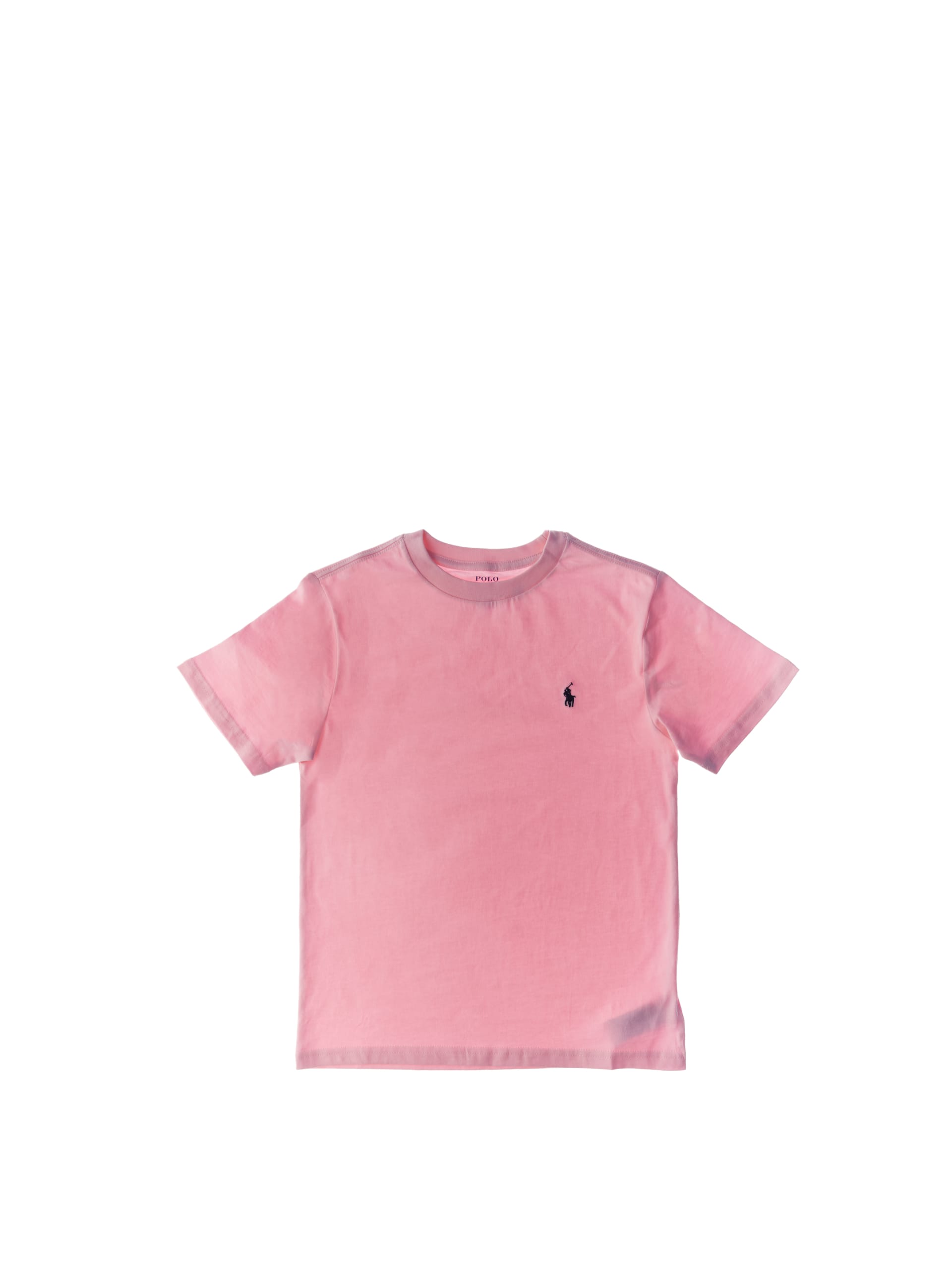 T-shirt girocollo POLO BOYS ROSA S