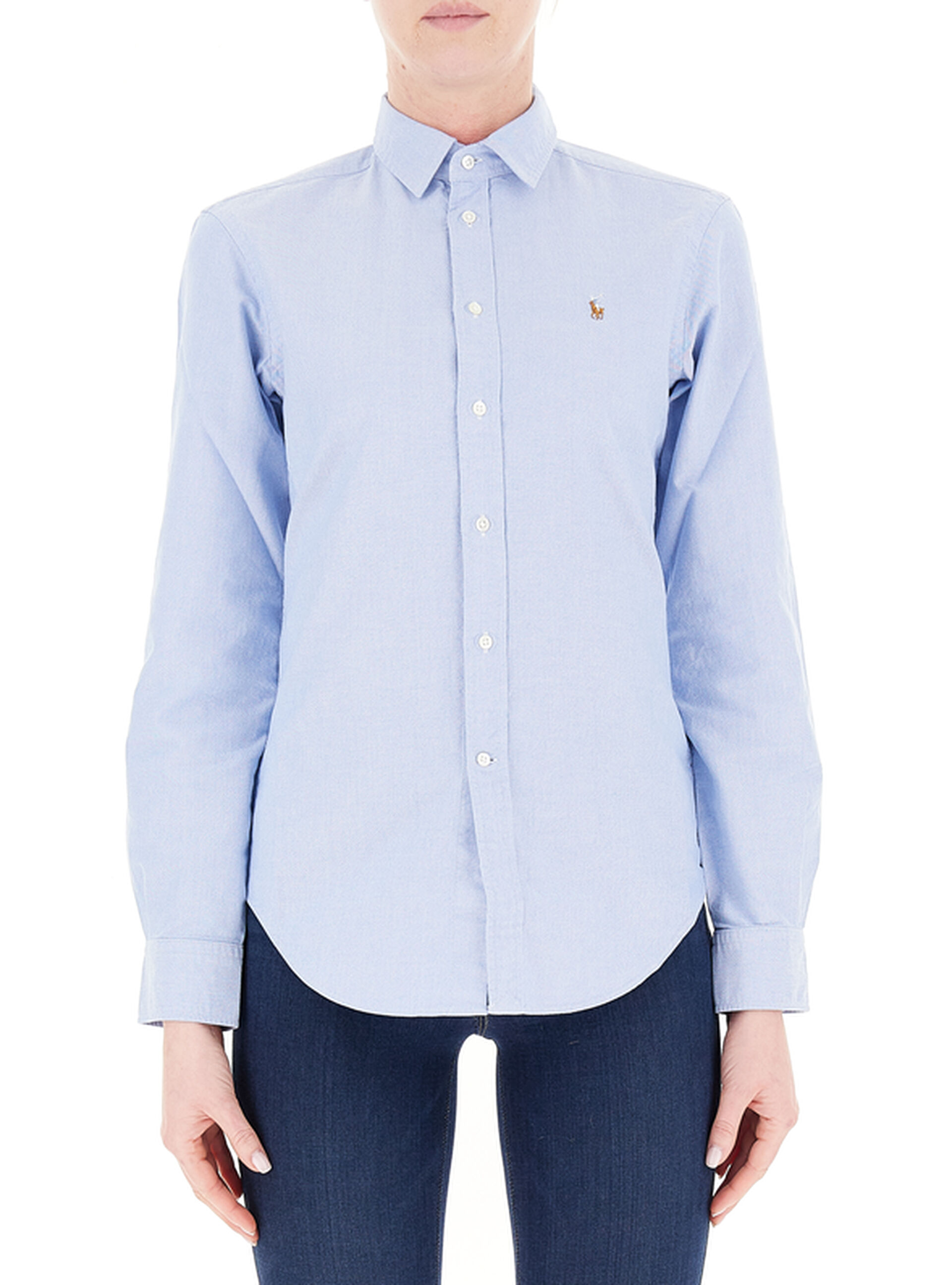 Camicia in cotone AZZURRO OXFORD