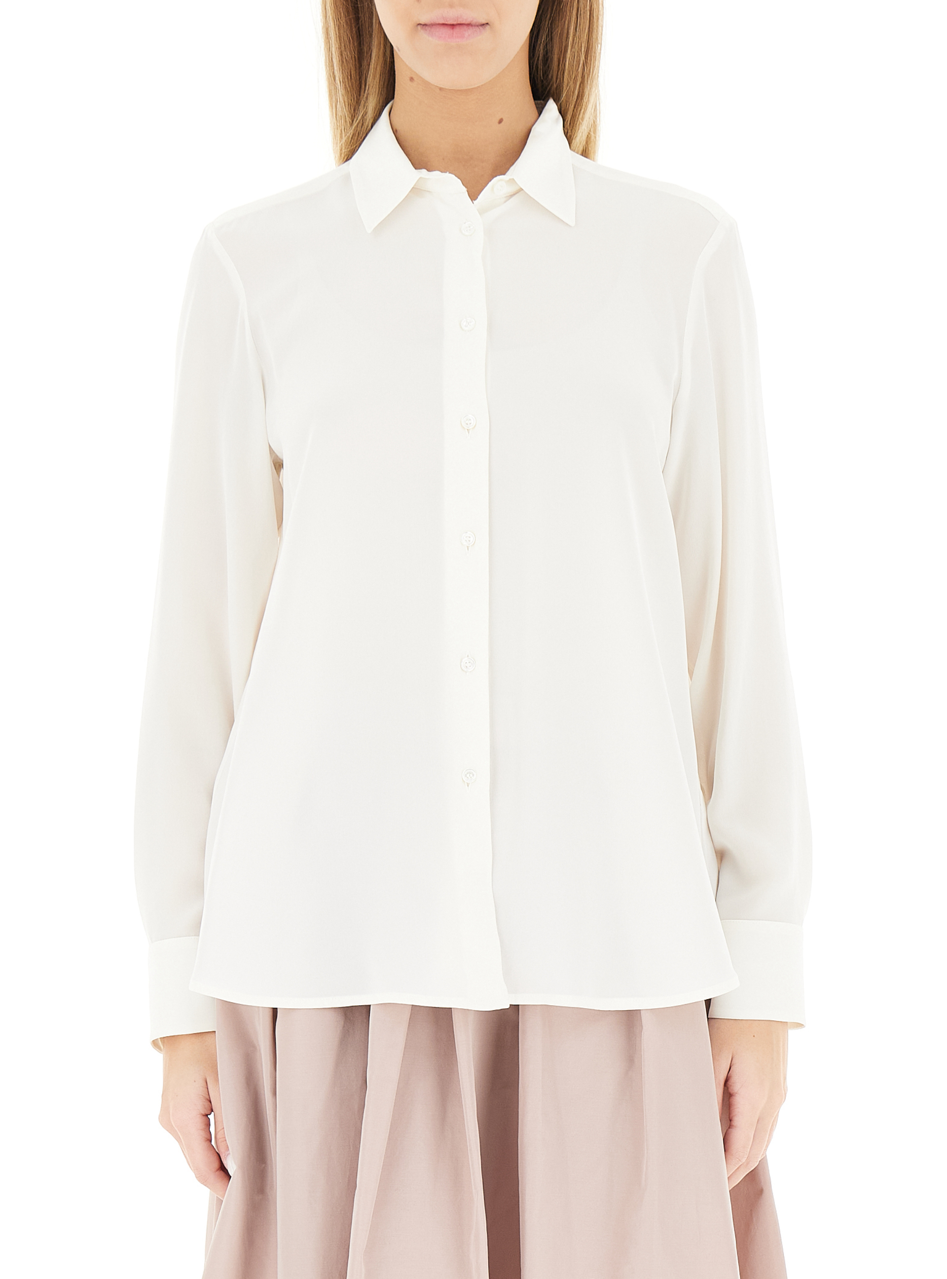 Camicia in seta BIANCO