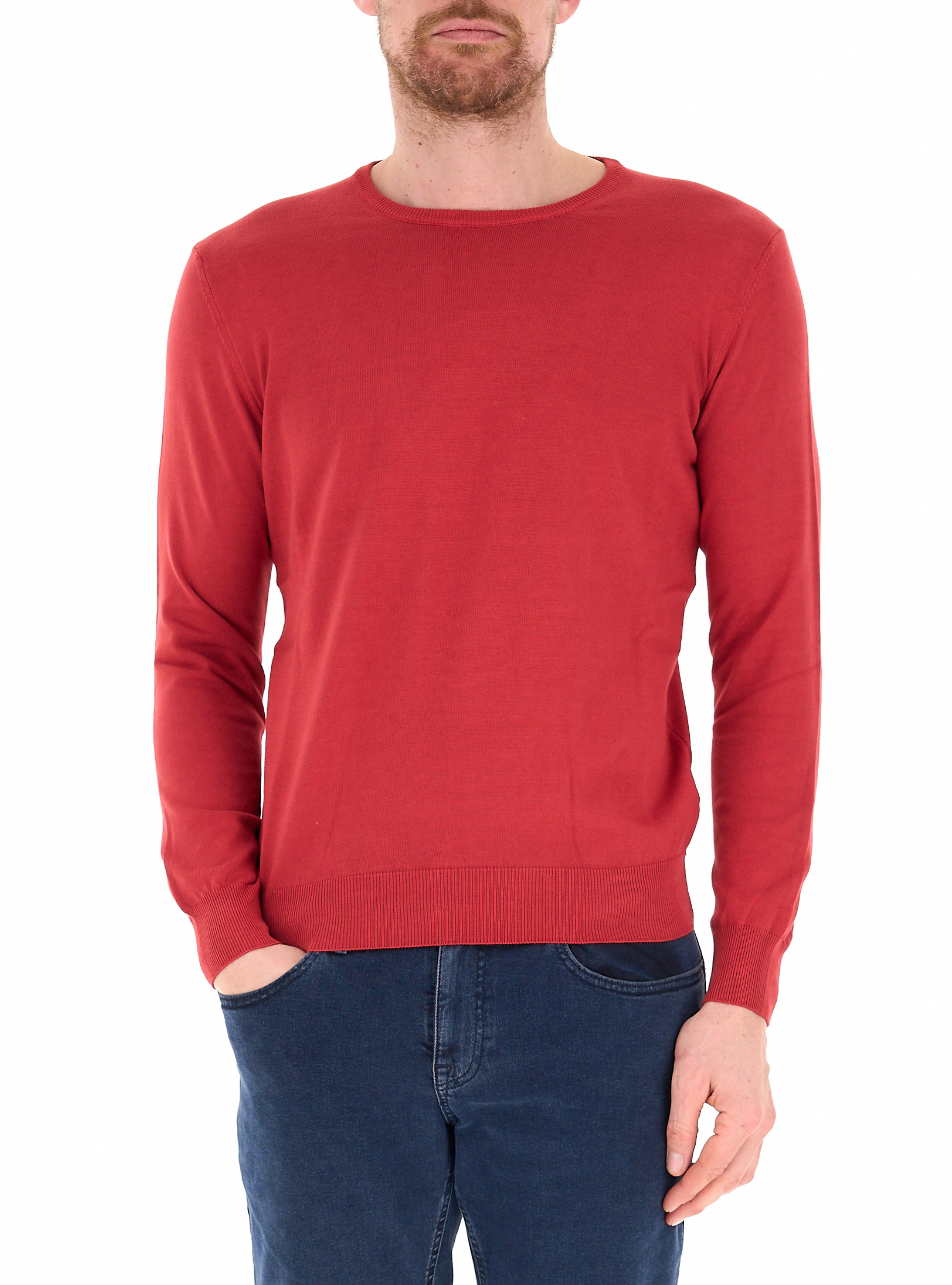 PREMODE Maglia in cotone ROSSO