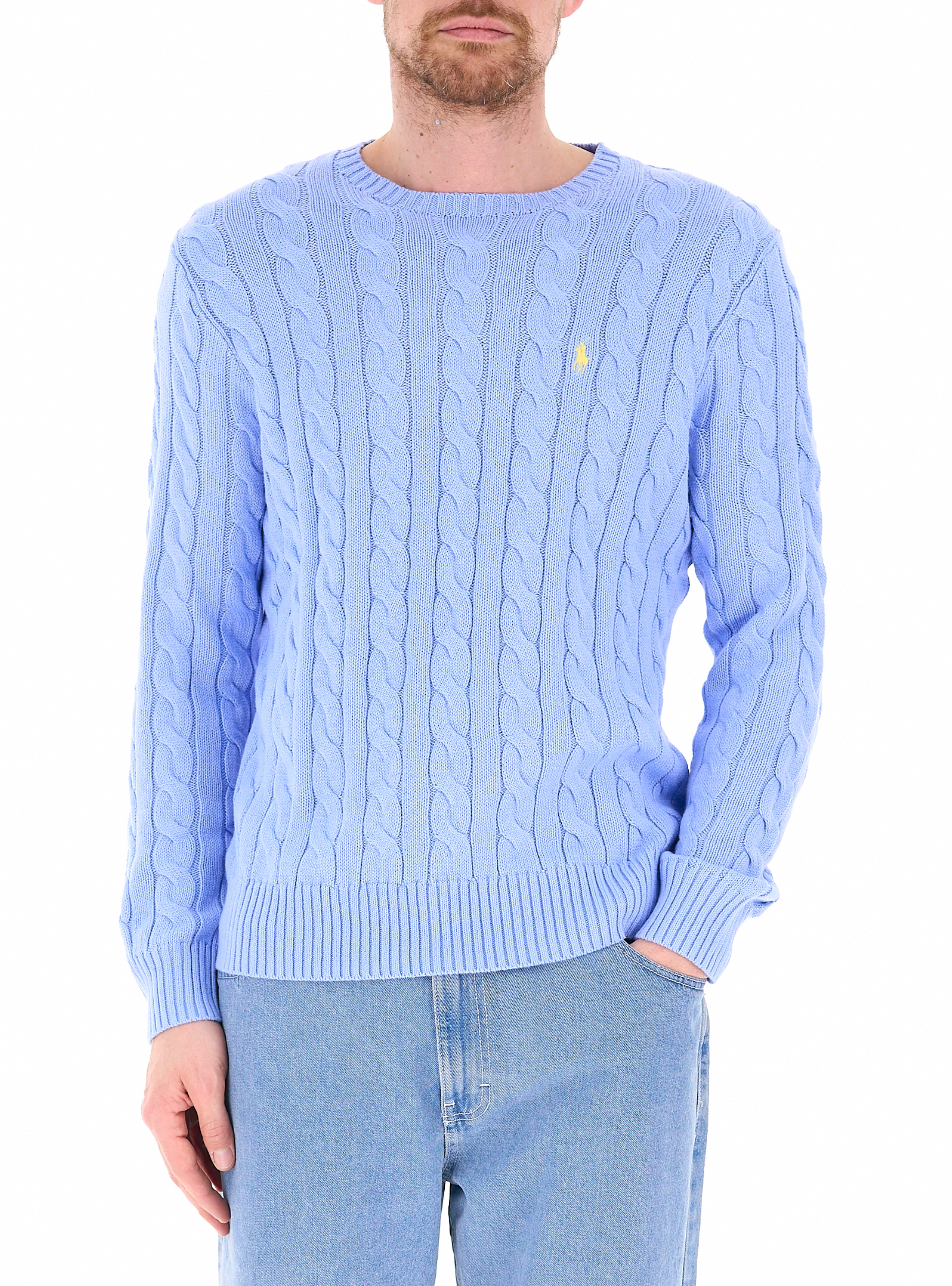 Maglione in cotone POLO AZZURRO