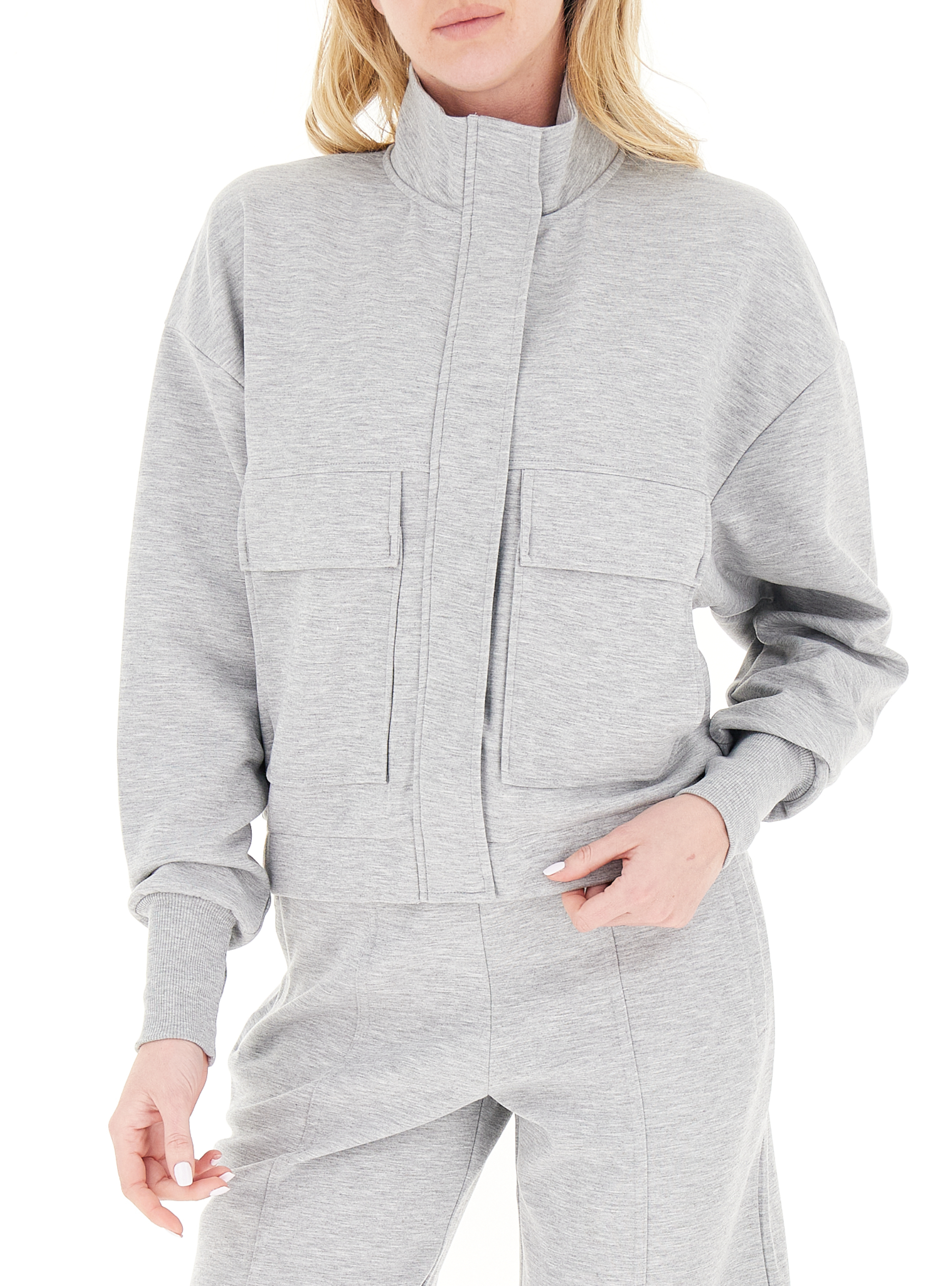 Felpa collo alto GRIGIO I