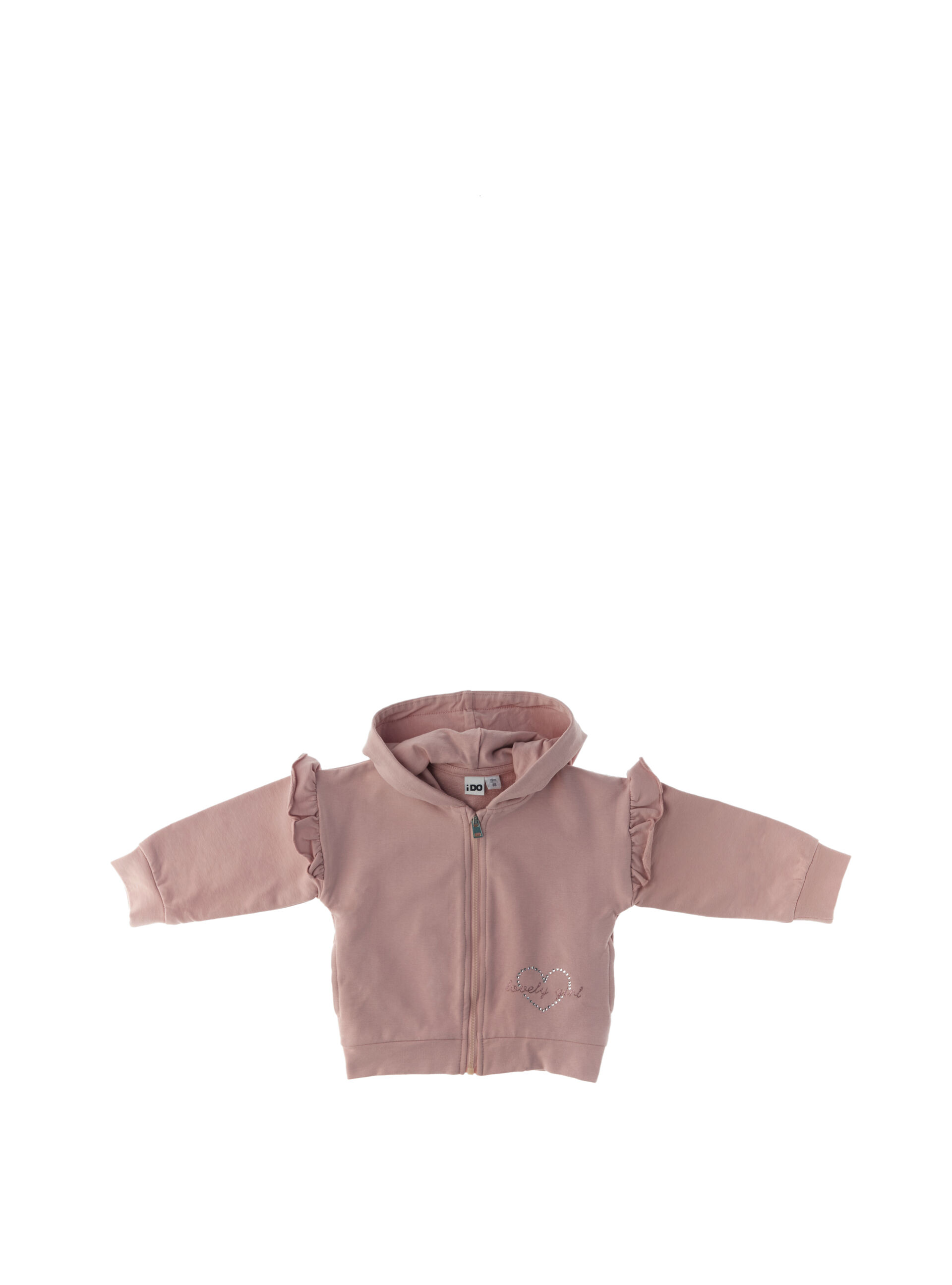 Felpa con cappuccio ROSA ANTICO 6A