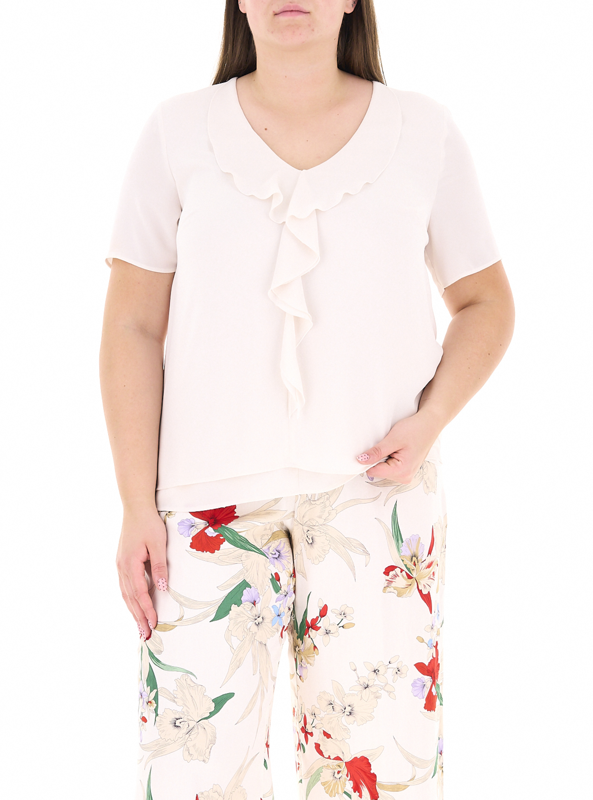 Blusa con volants LUISA VIOLA PERFORMA