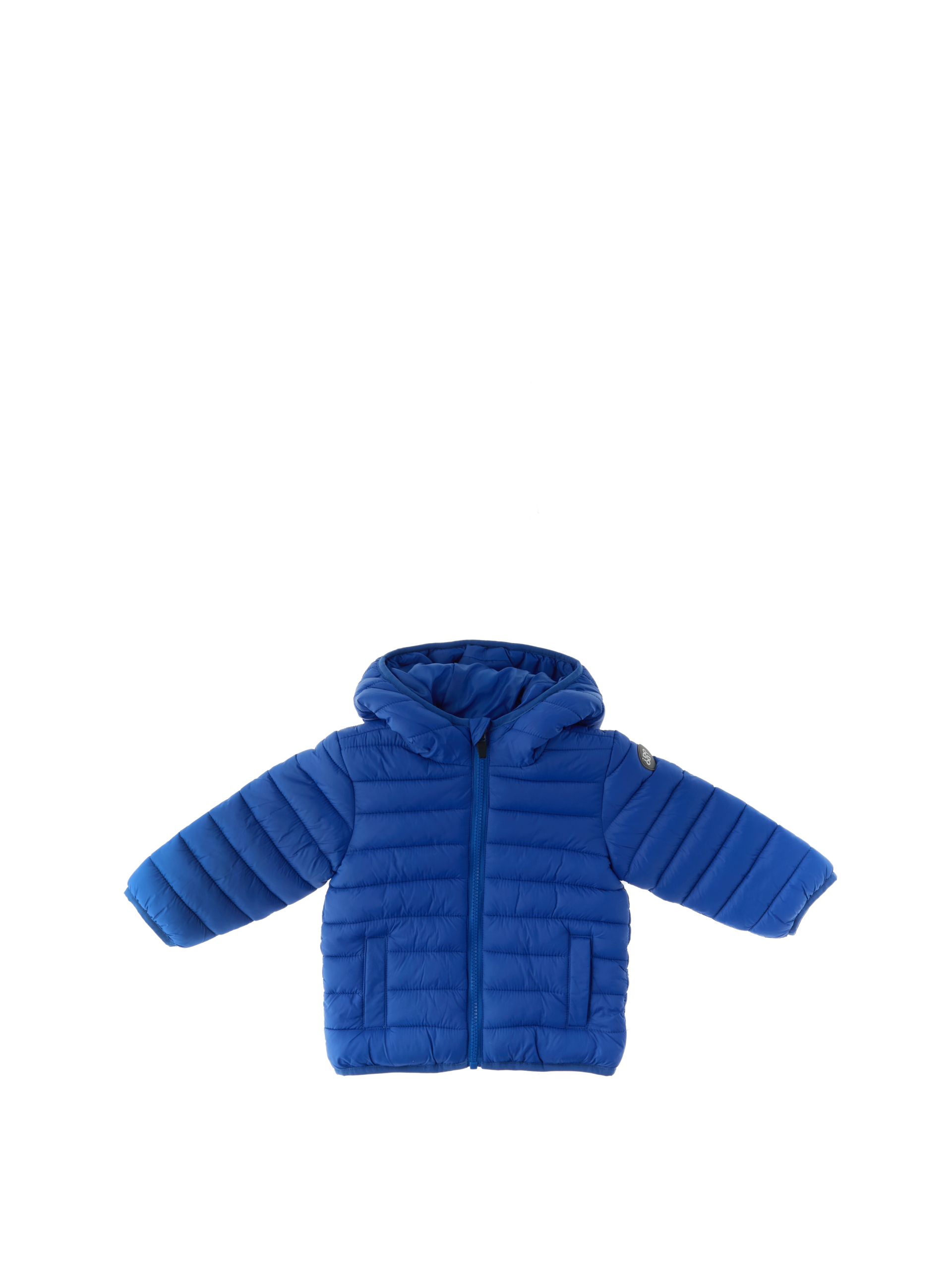 Piumino con cappuccio BLU ELETTRICO
