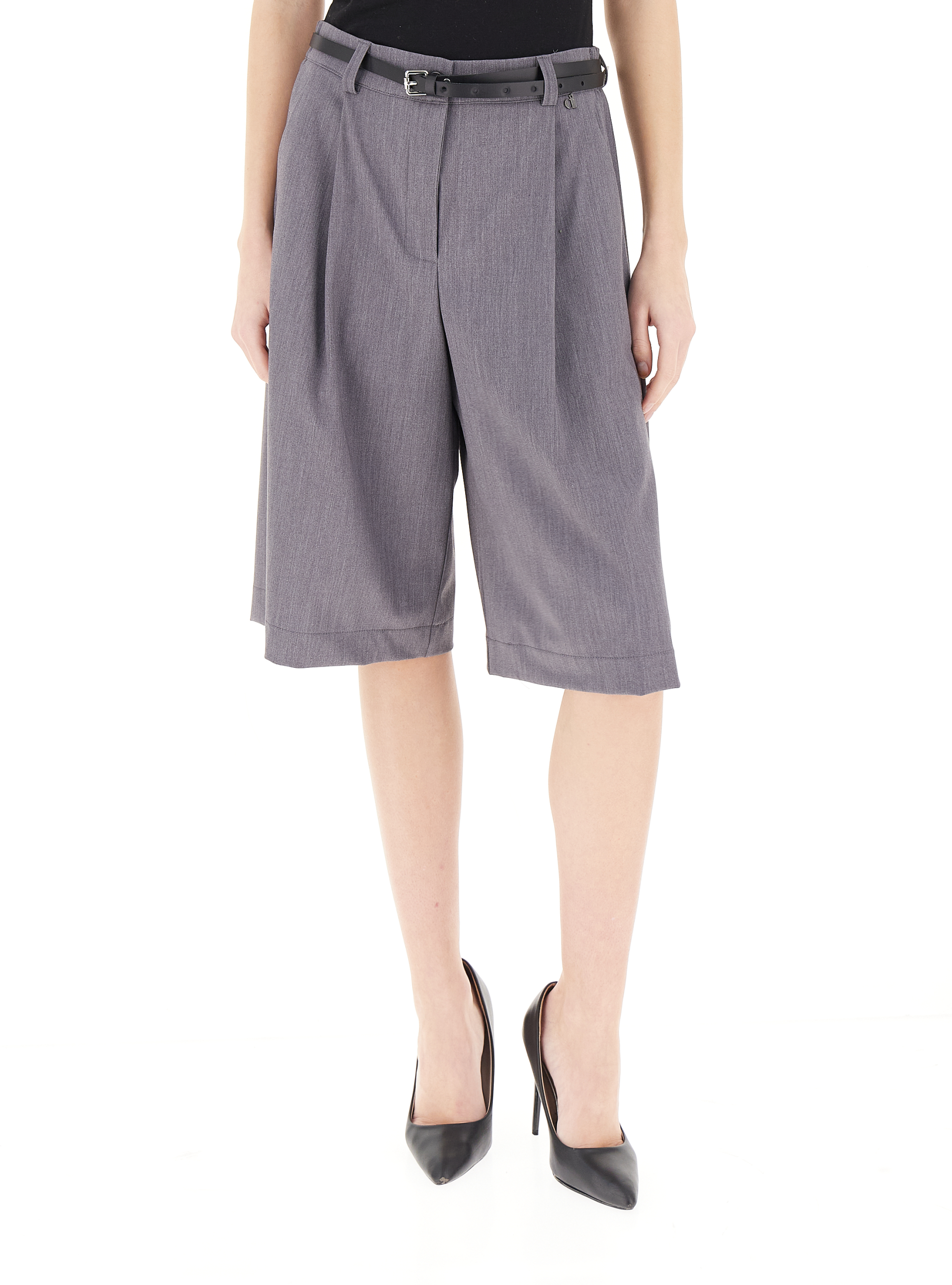 Dixie Bermuda con cintura GRIGIO