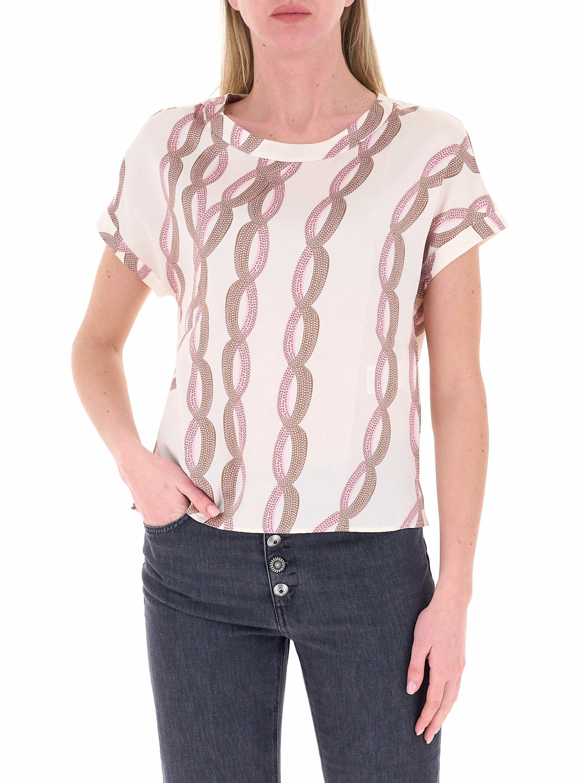 Blusa maniche corte BURRO