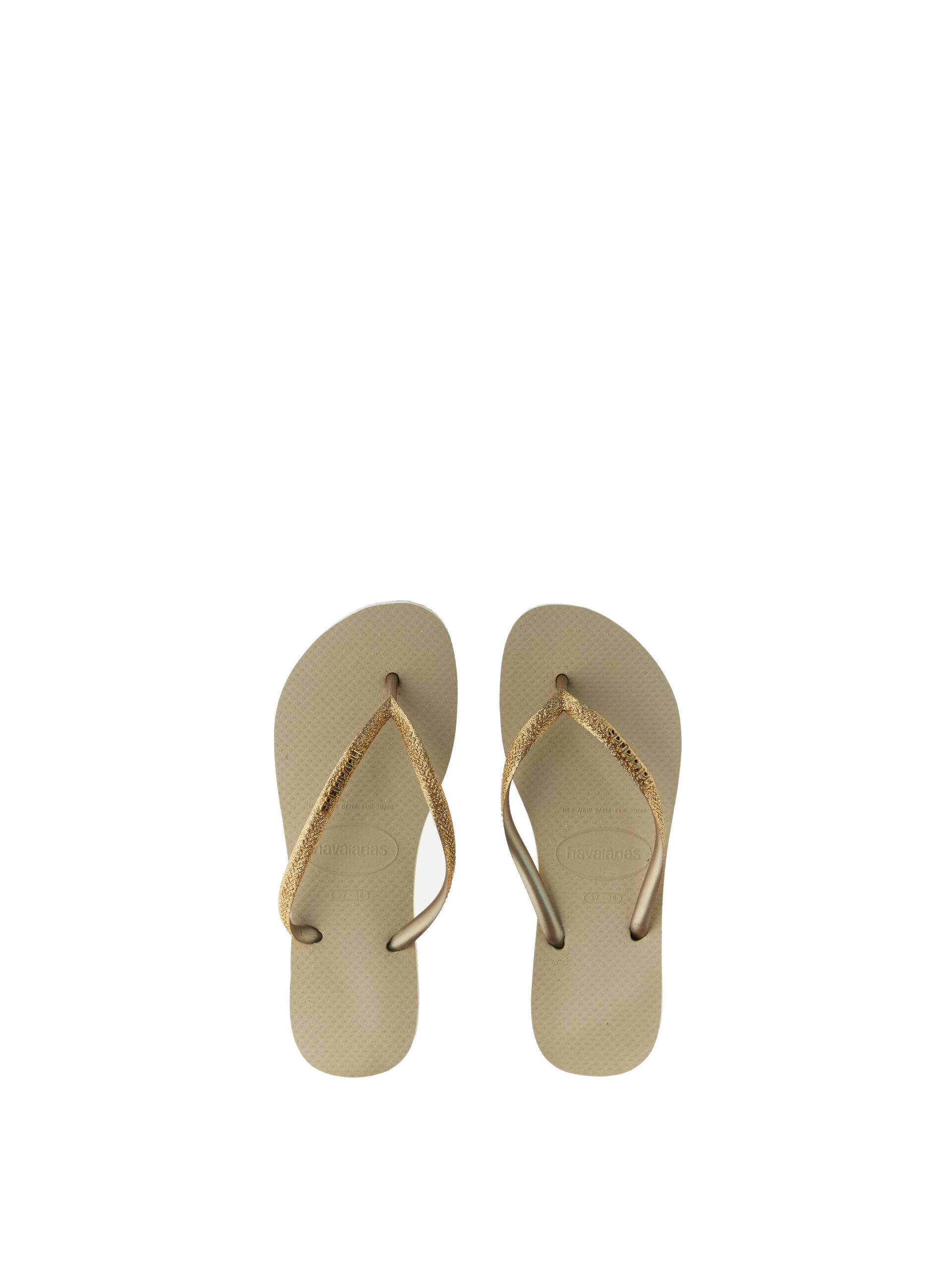 Infradito gomma glitter BEIGE 37/38