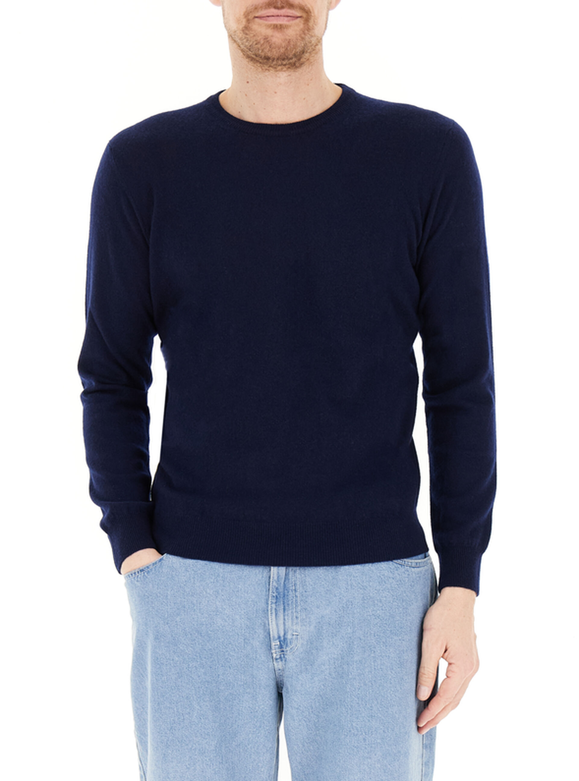 Maglione in cashmere BLU NAVY 48