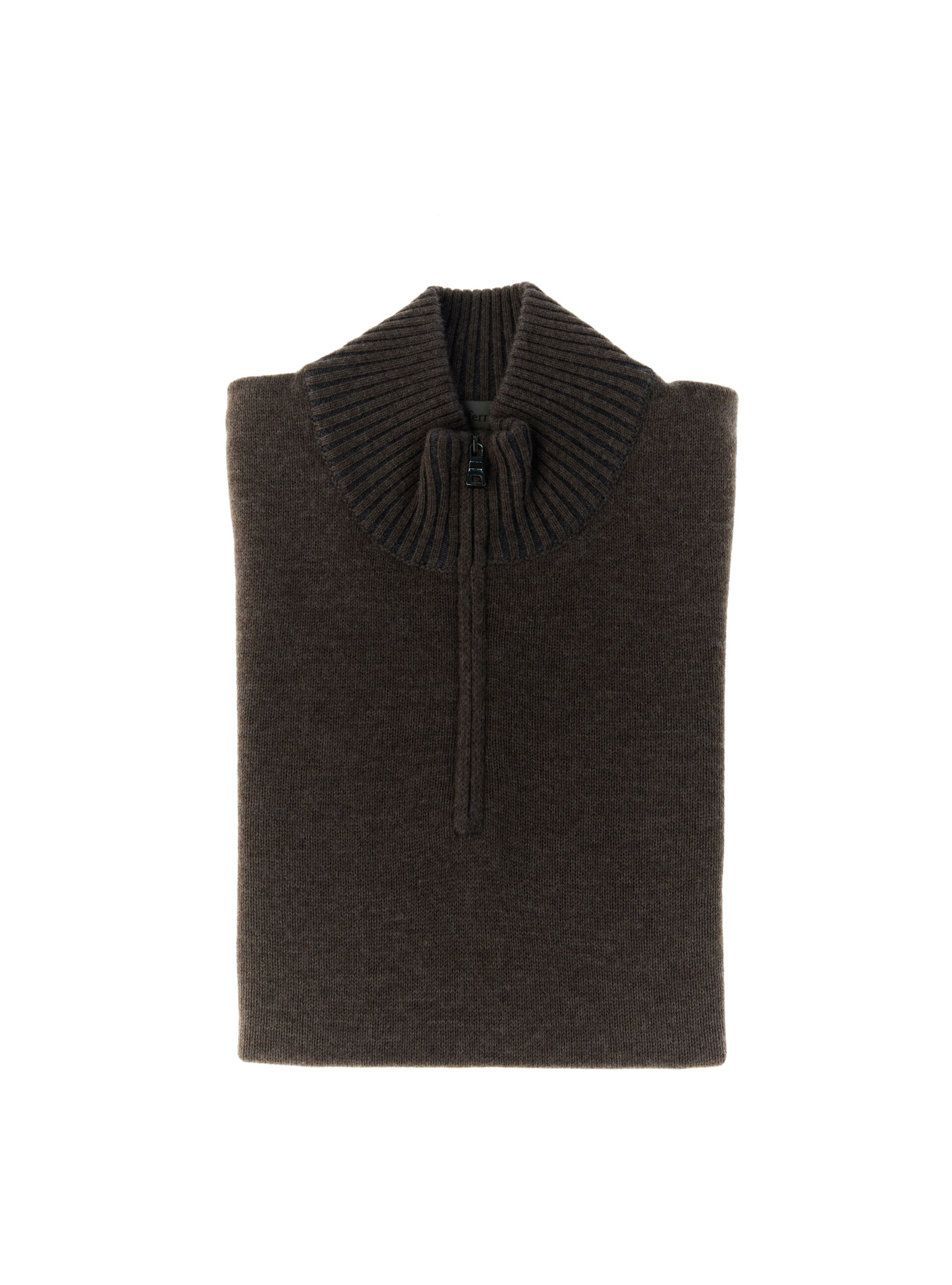Maglione mezza zip TESTA DI MORO 48