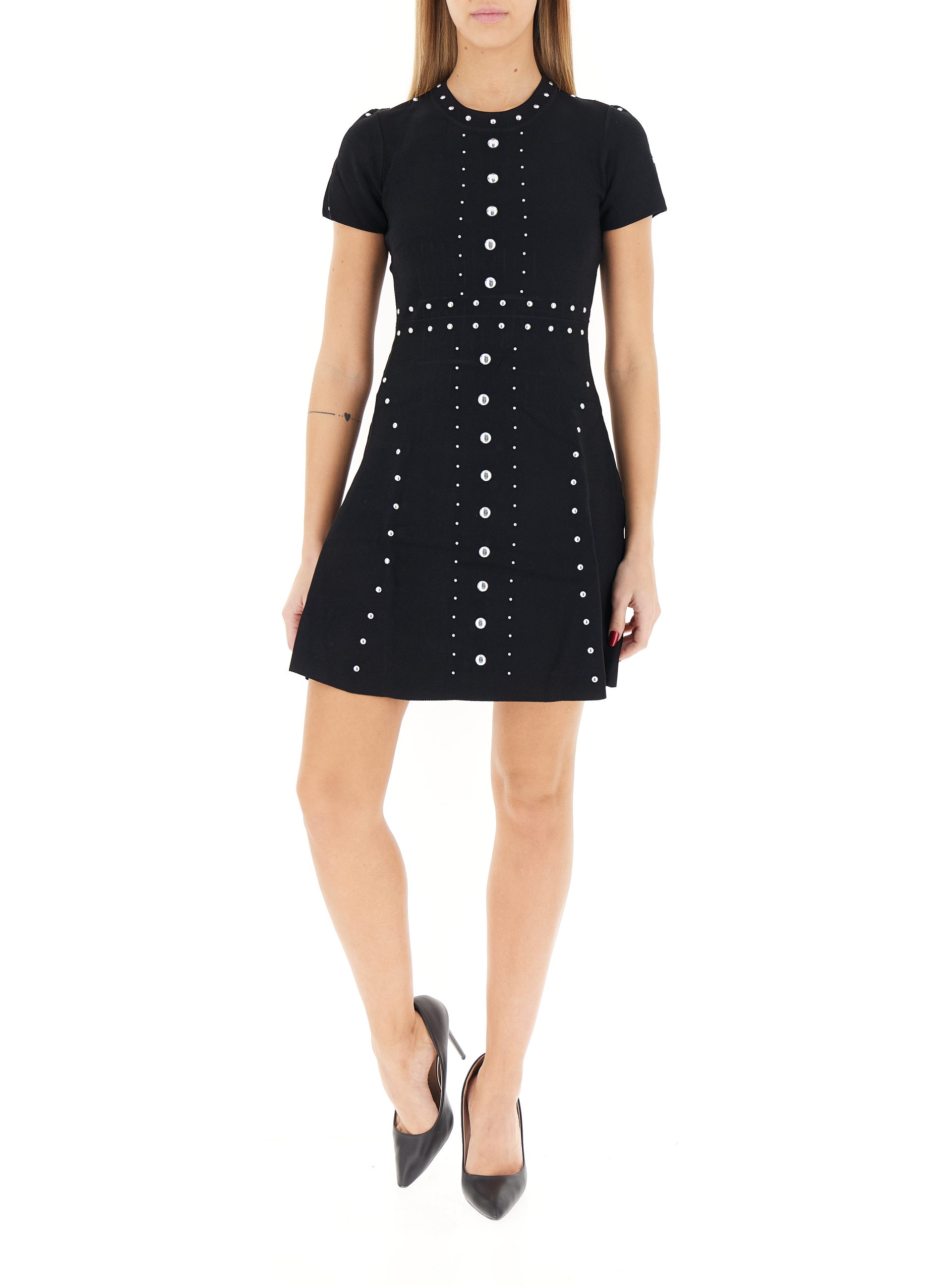 Abito con borchie LIU JEANS NERO M