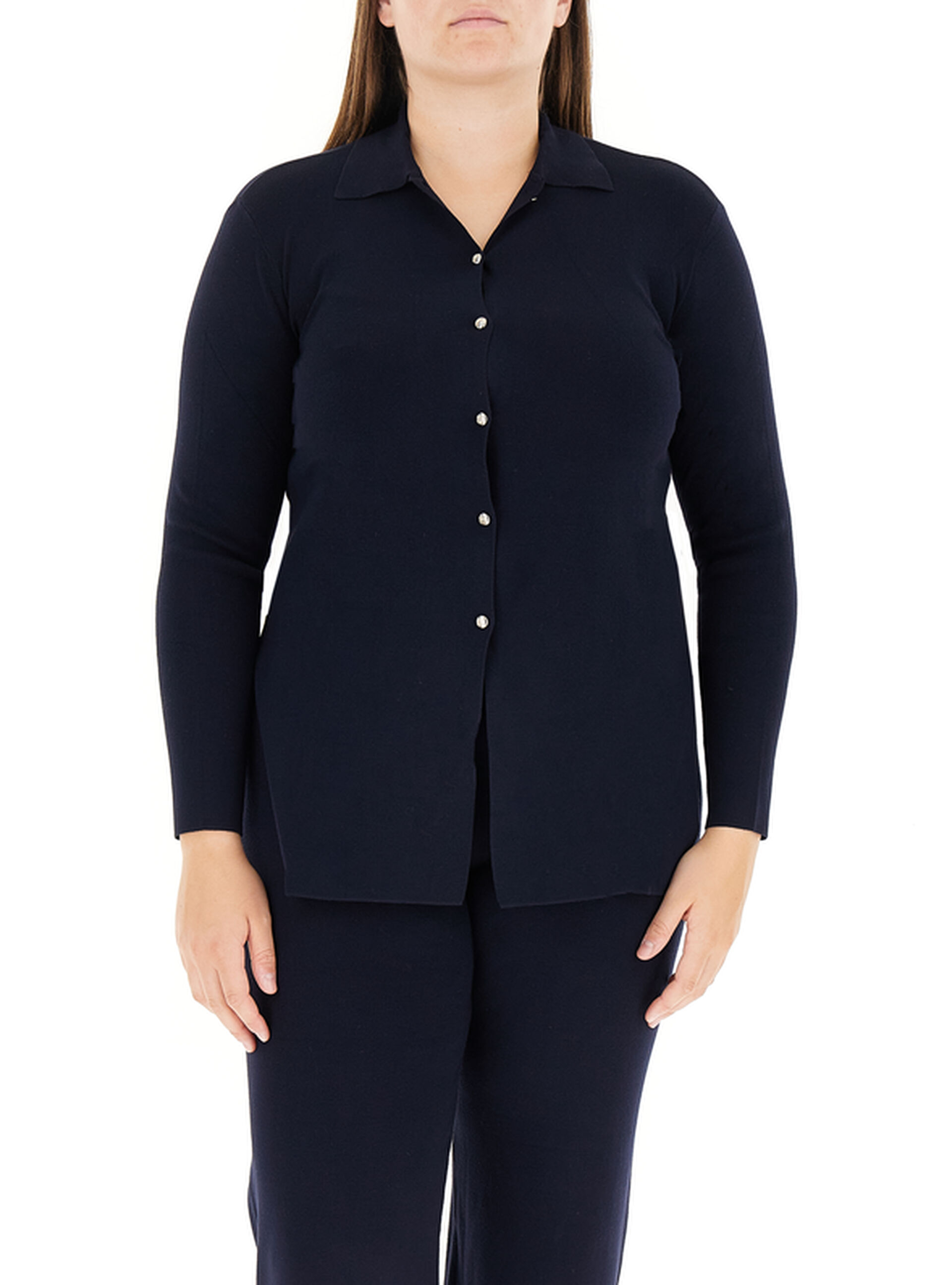 Cardigan in maglia BLU NOTTE L